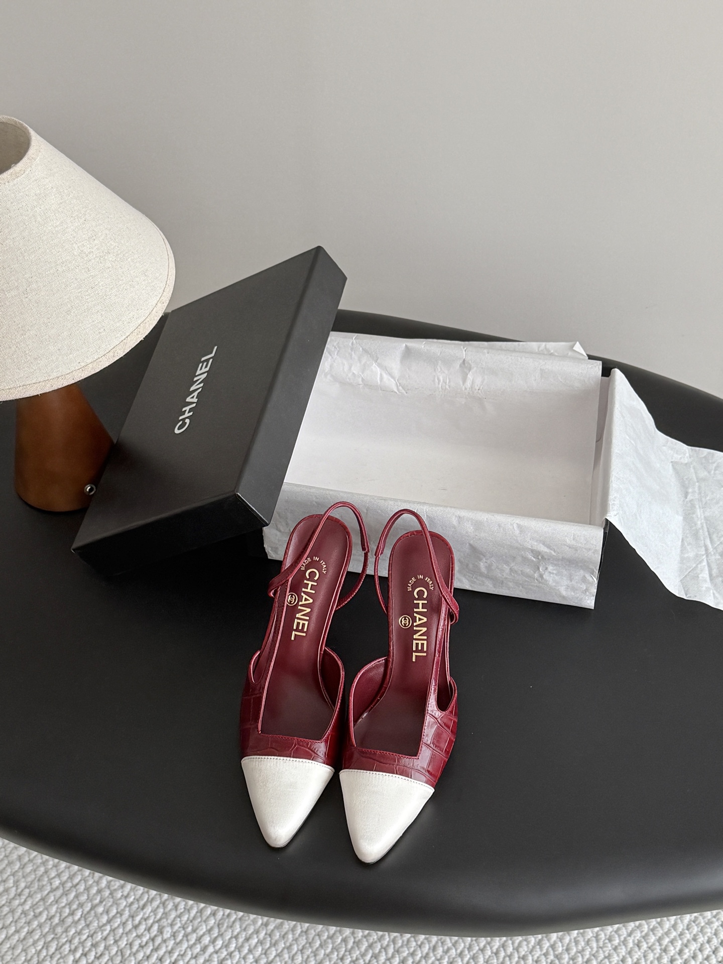 Chan 26A slingback heel