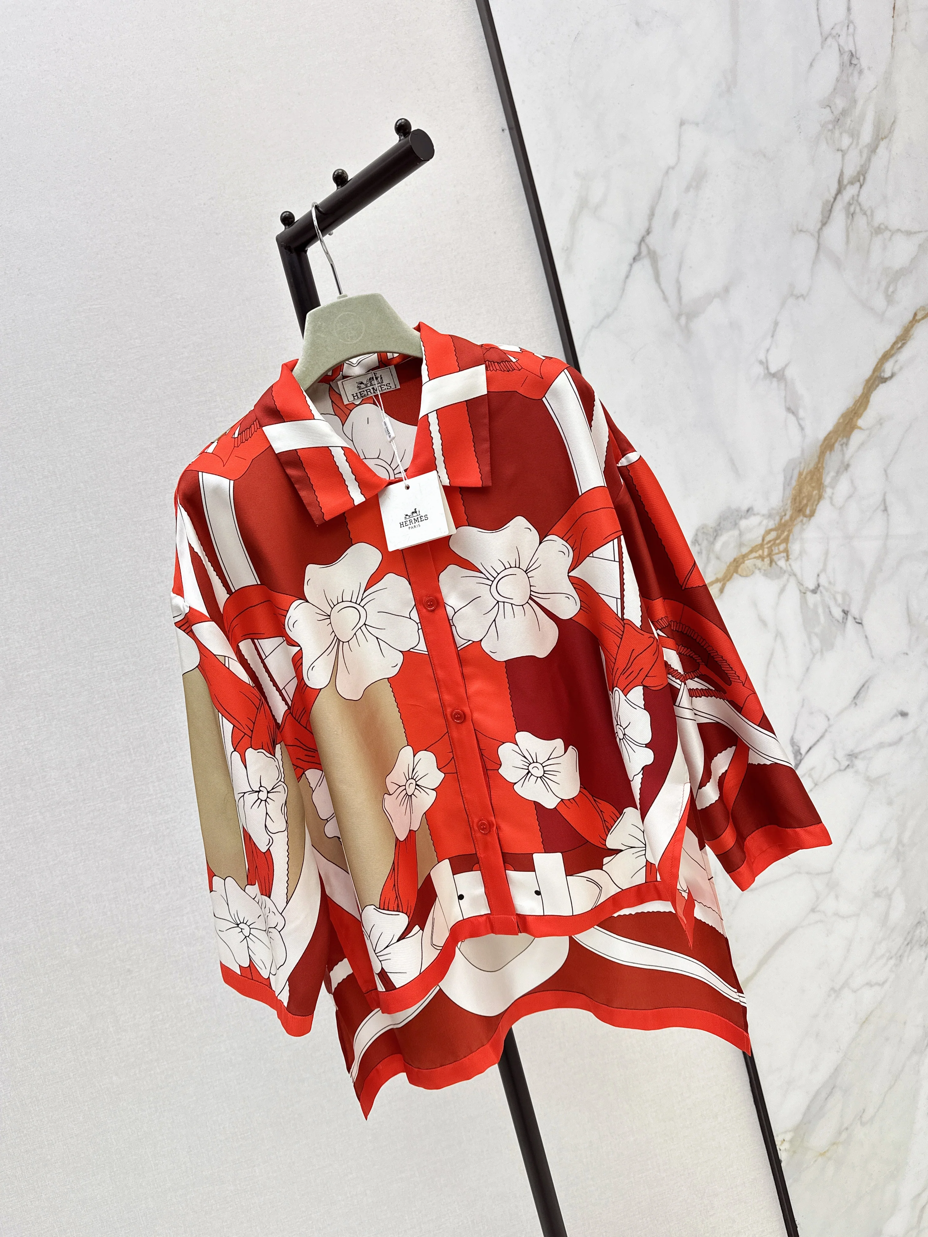 Herm 26ss floral print shirts