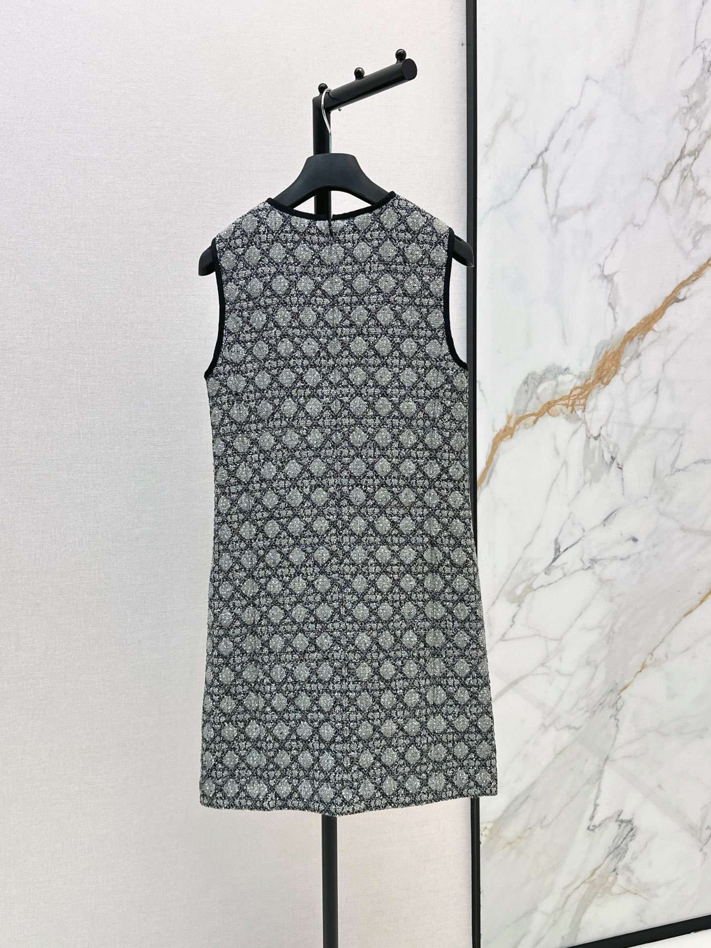CD 26ss rhinestone tweed dress