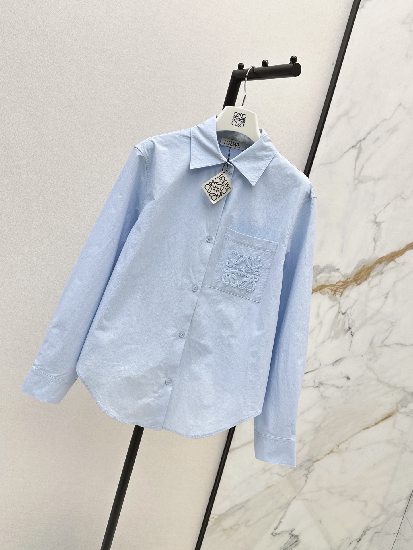 Loe 26ss asymmetrical shirt