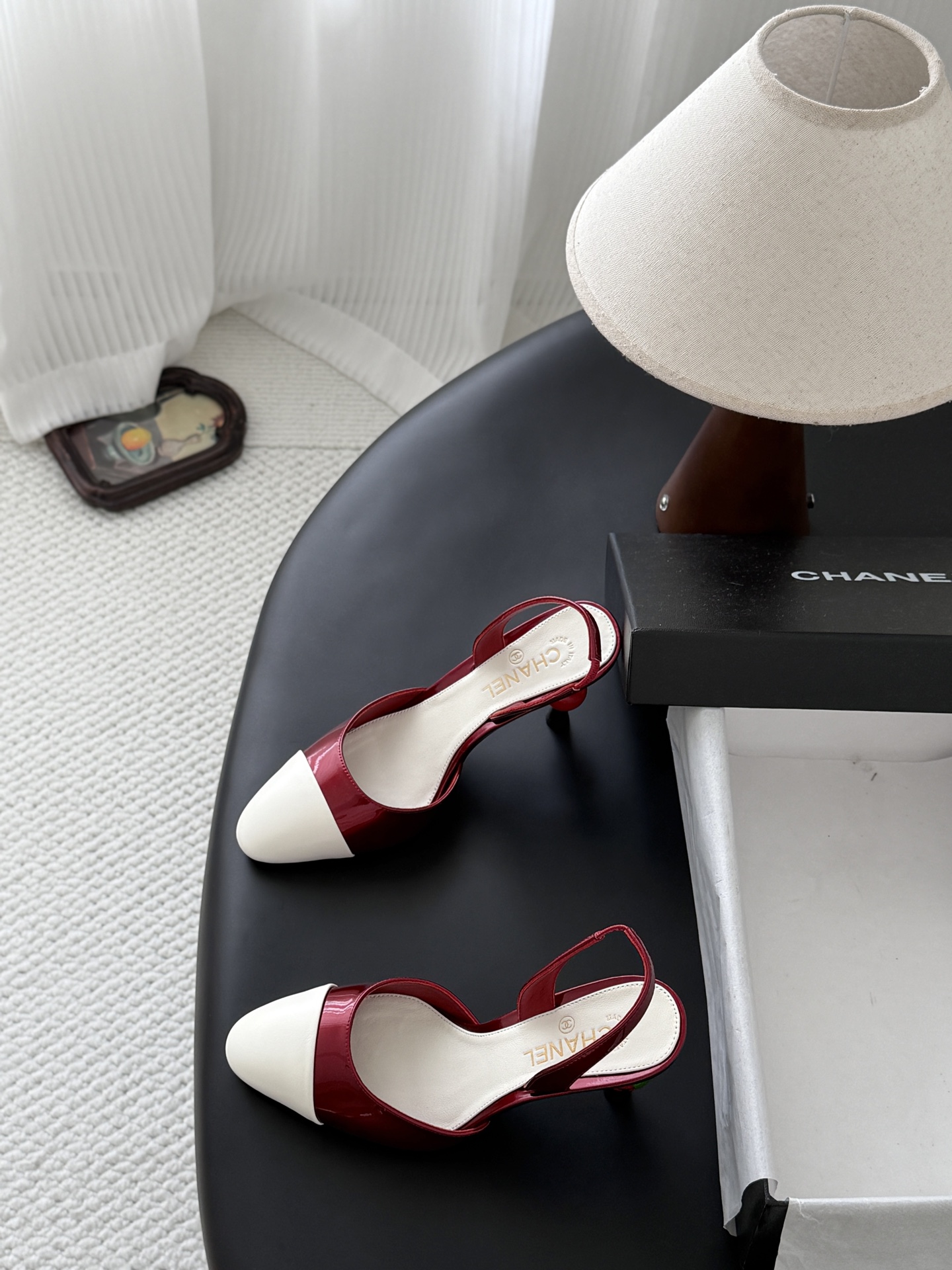 Chan 26A slingback heels