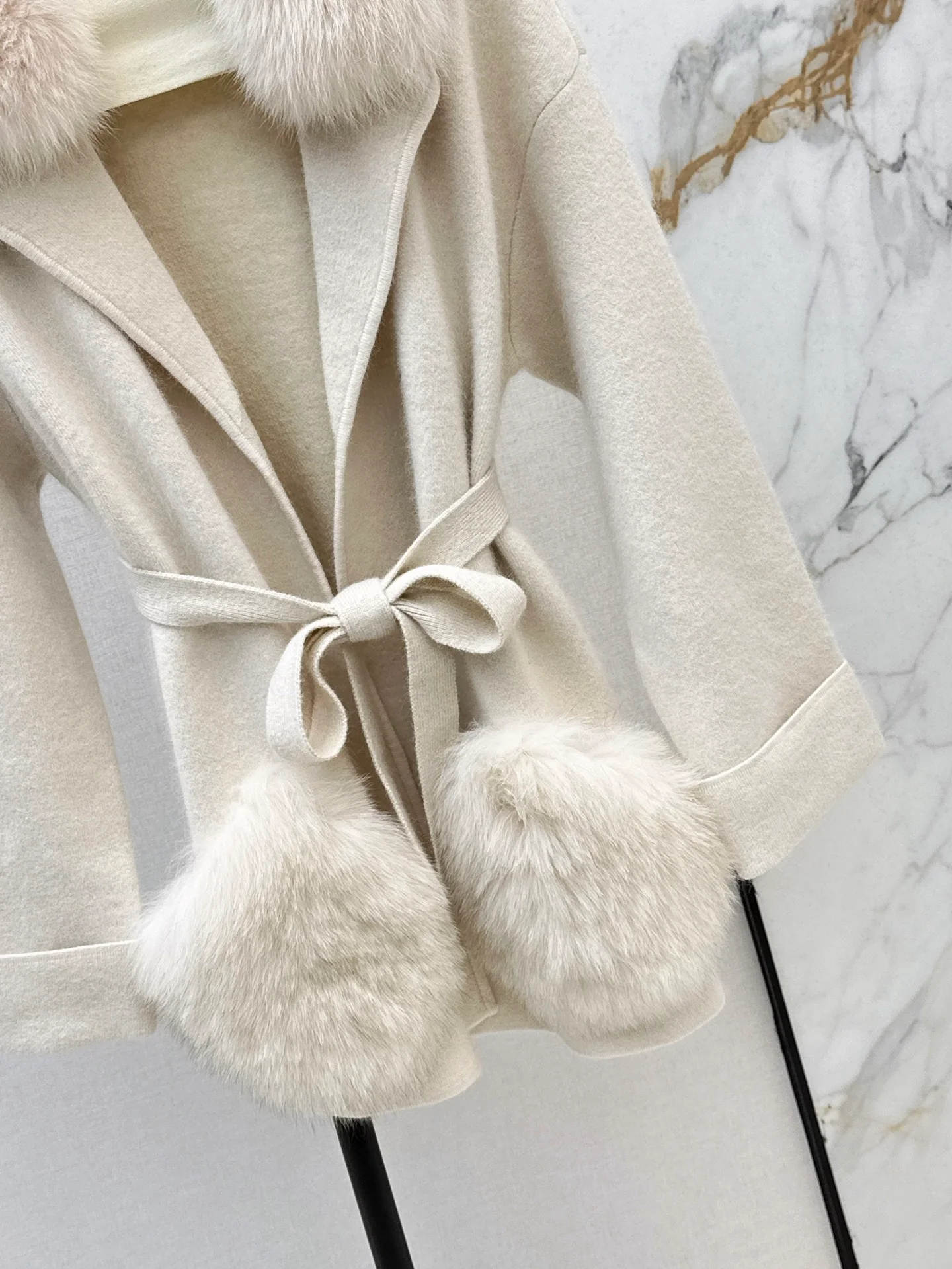 Fend 25fw knit wrap coats