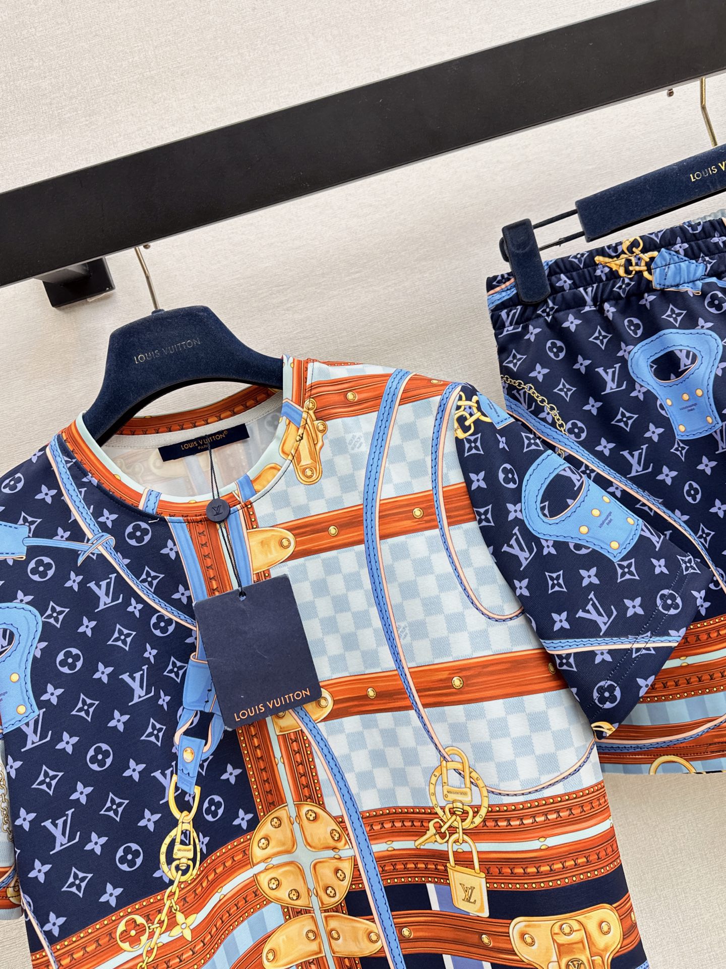 Loui 26ss print monogram suit