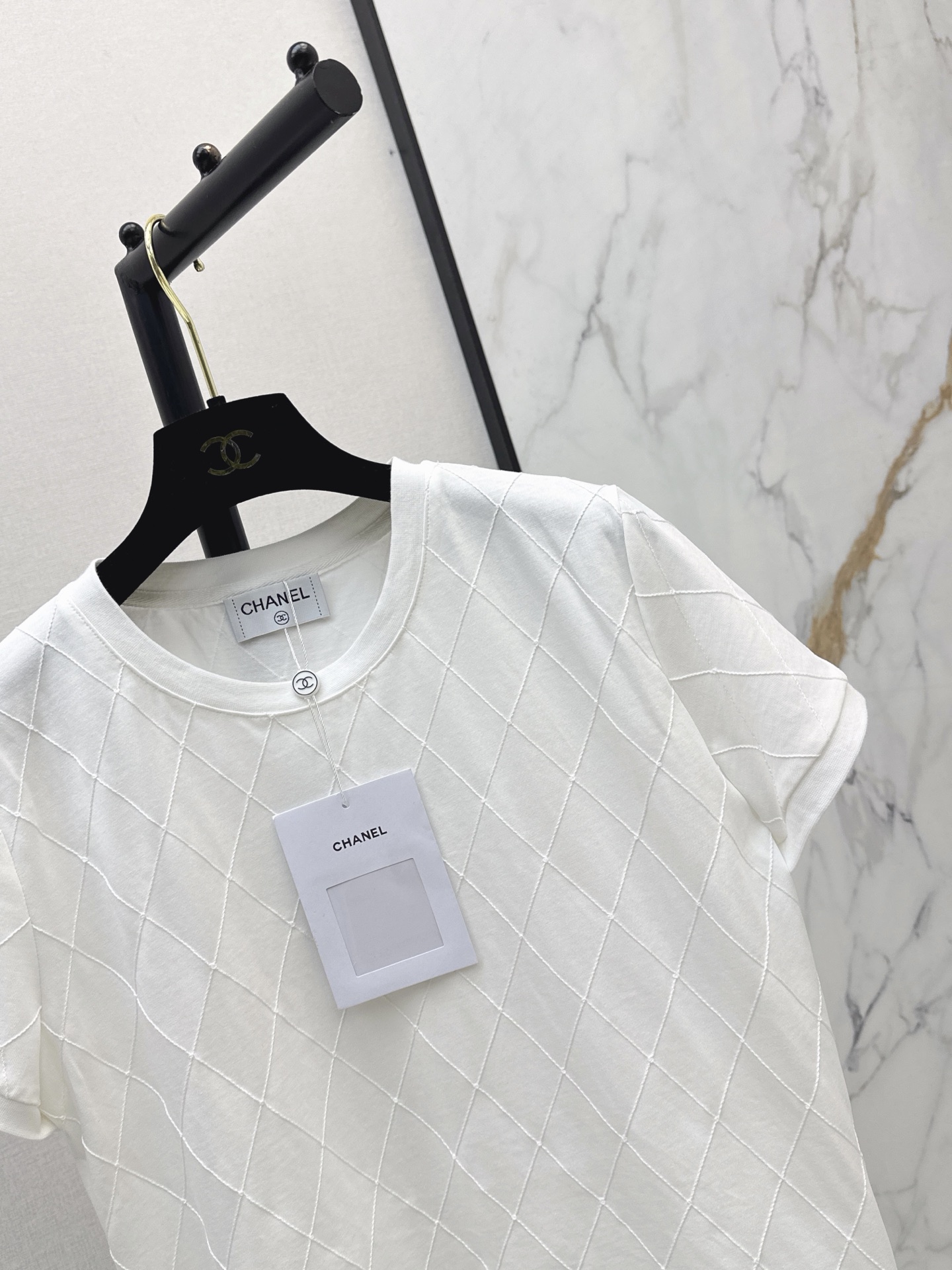 Chan 26ss argyle t-shirt