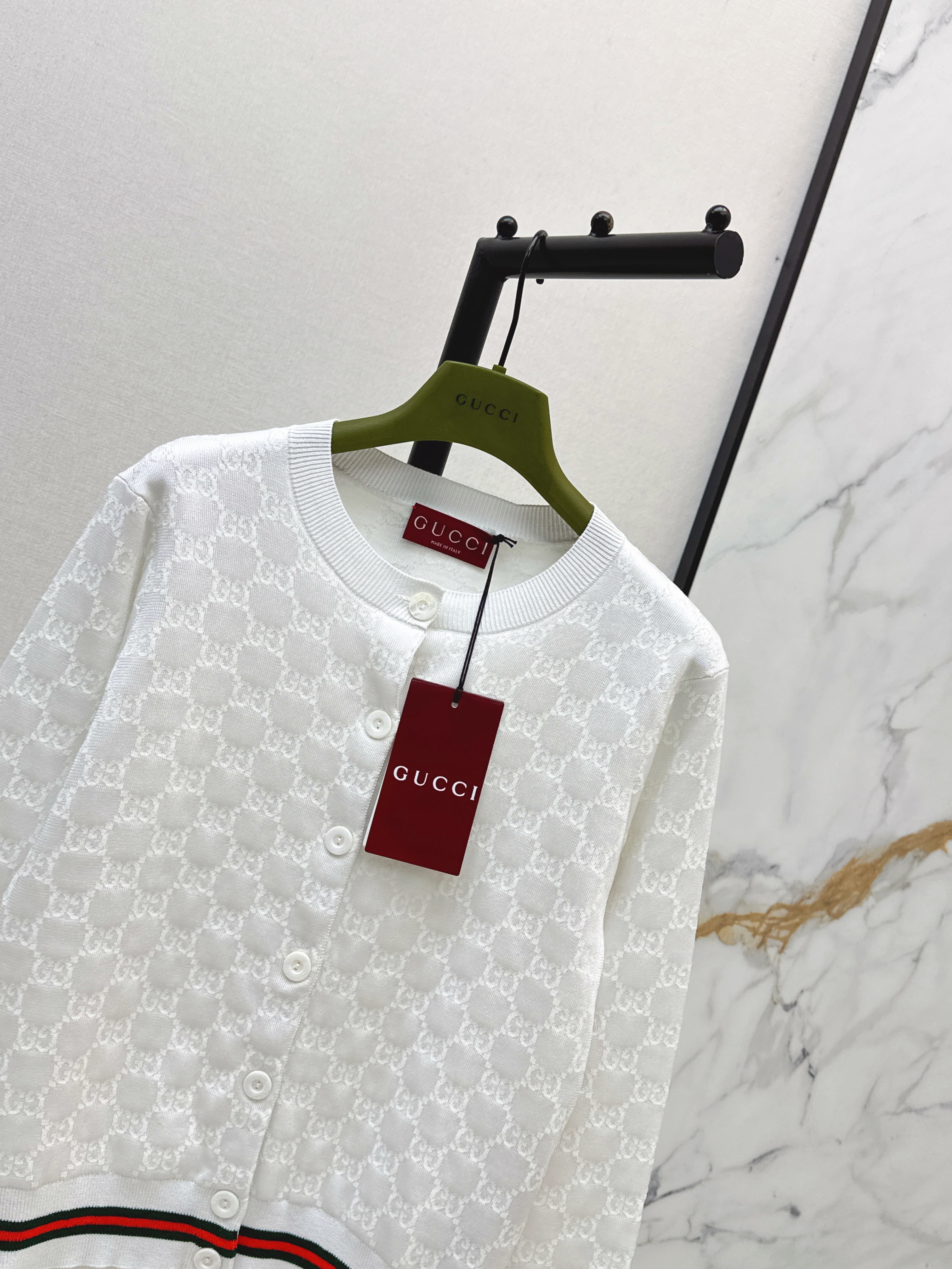 Guc 26ss jacquard cardigan