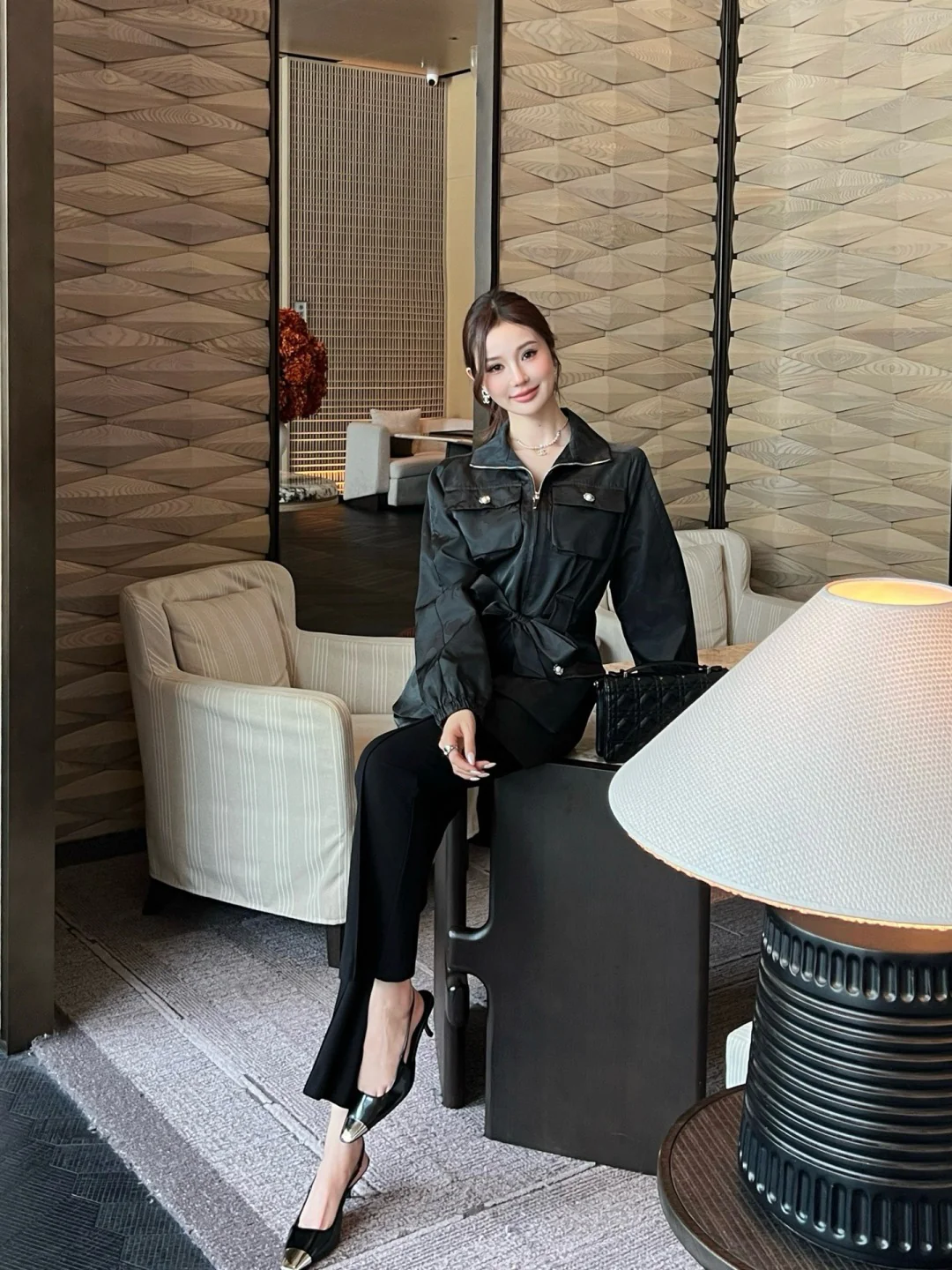 Chan 26ss belted jacket