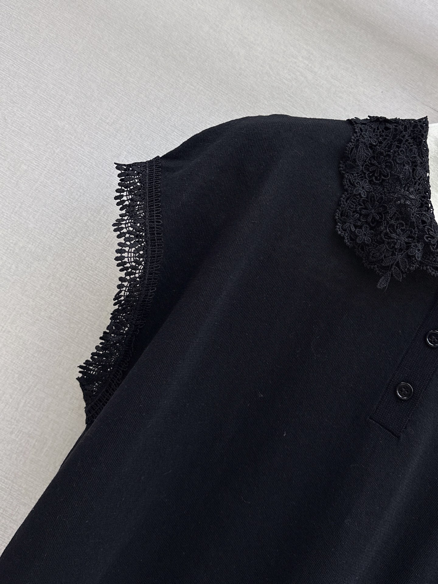 ES 26ss lace trim knitwear