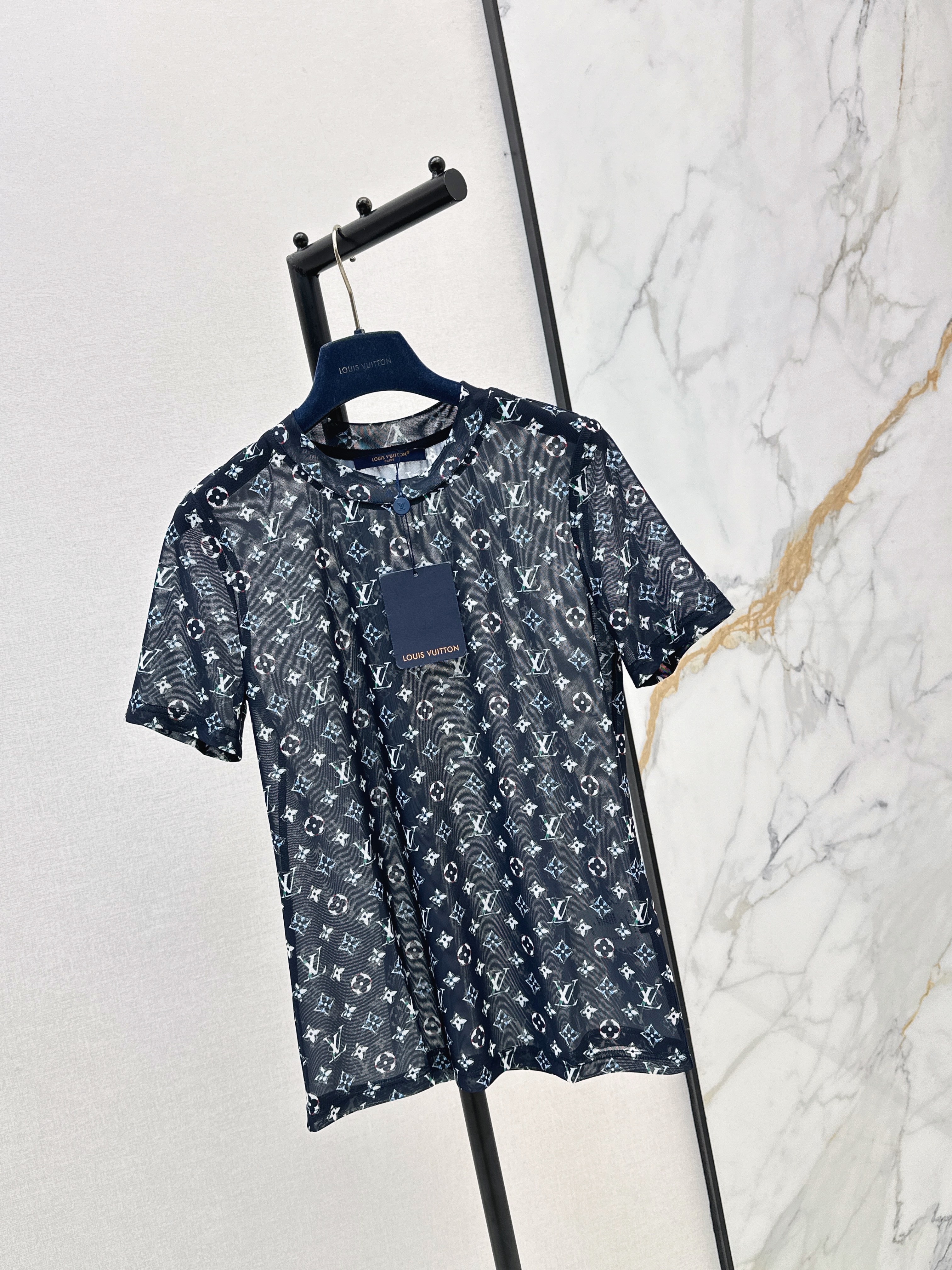 Loui 26ss print mesh t-shirt