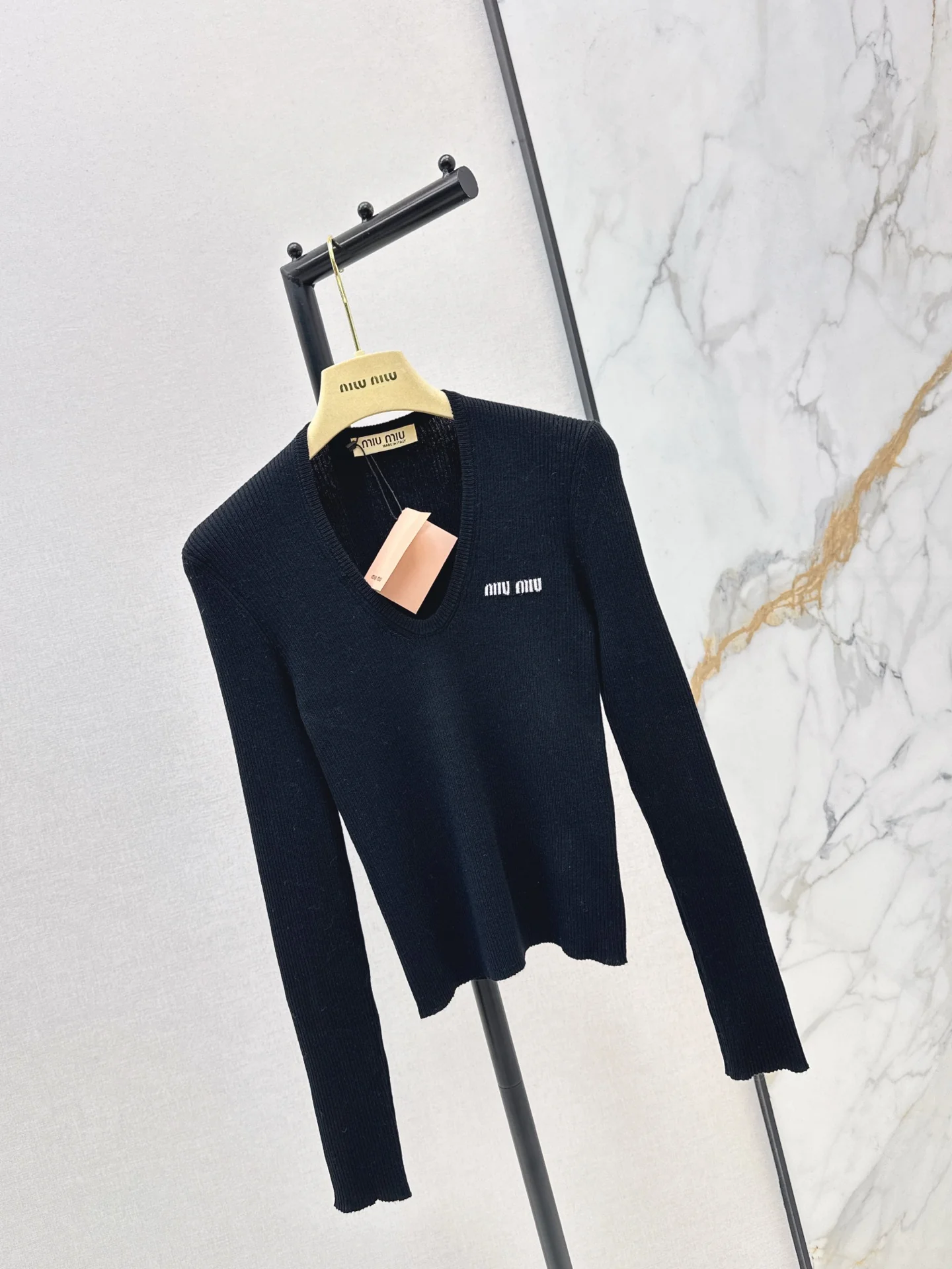 Miu 25fw jacquard  basic tee