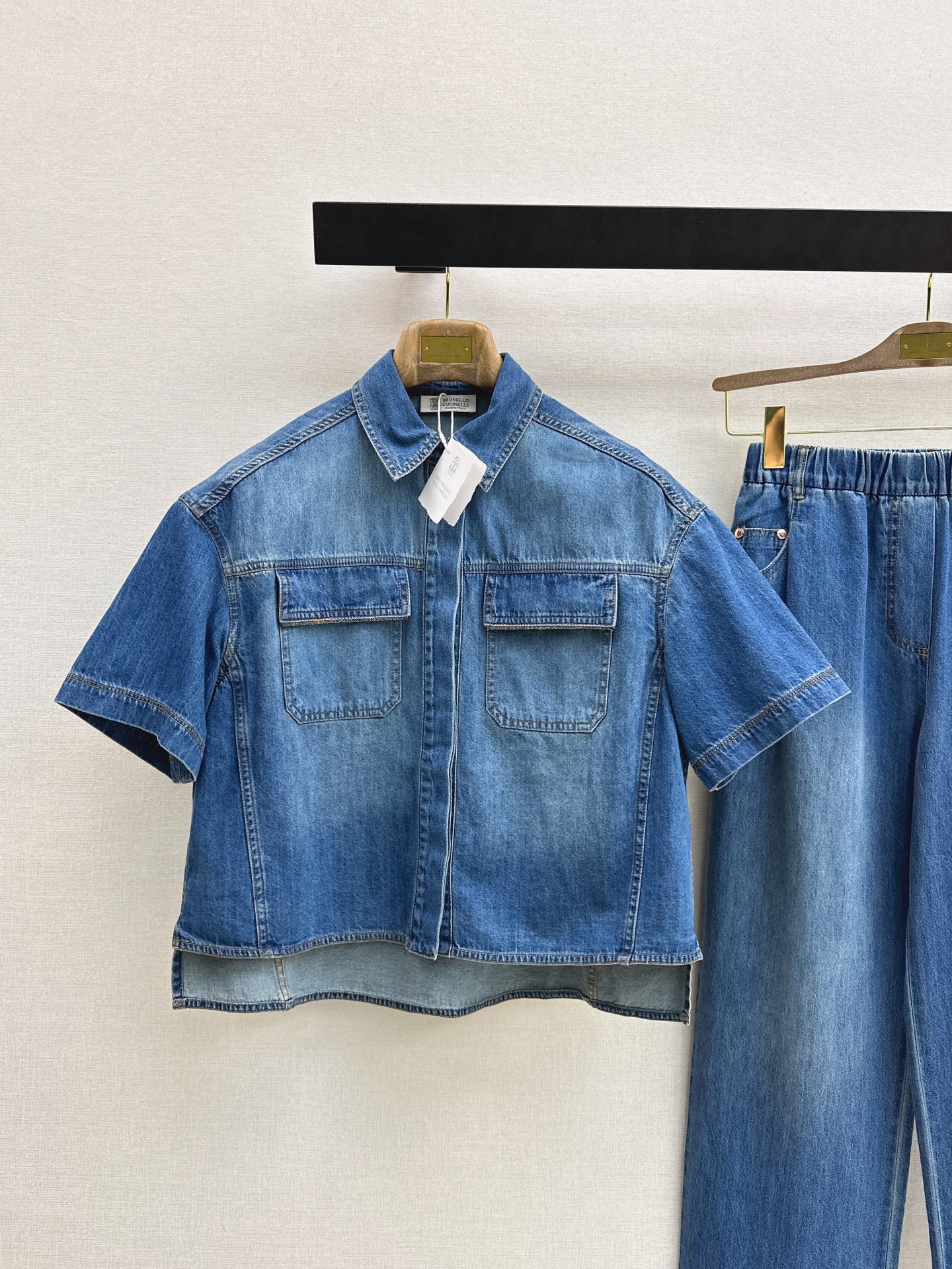 Brun 26ss denim suit