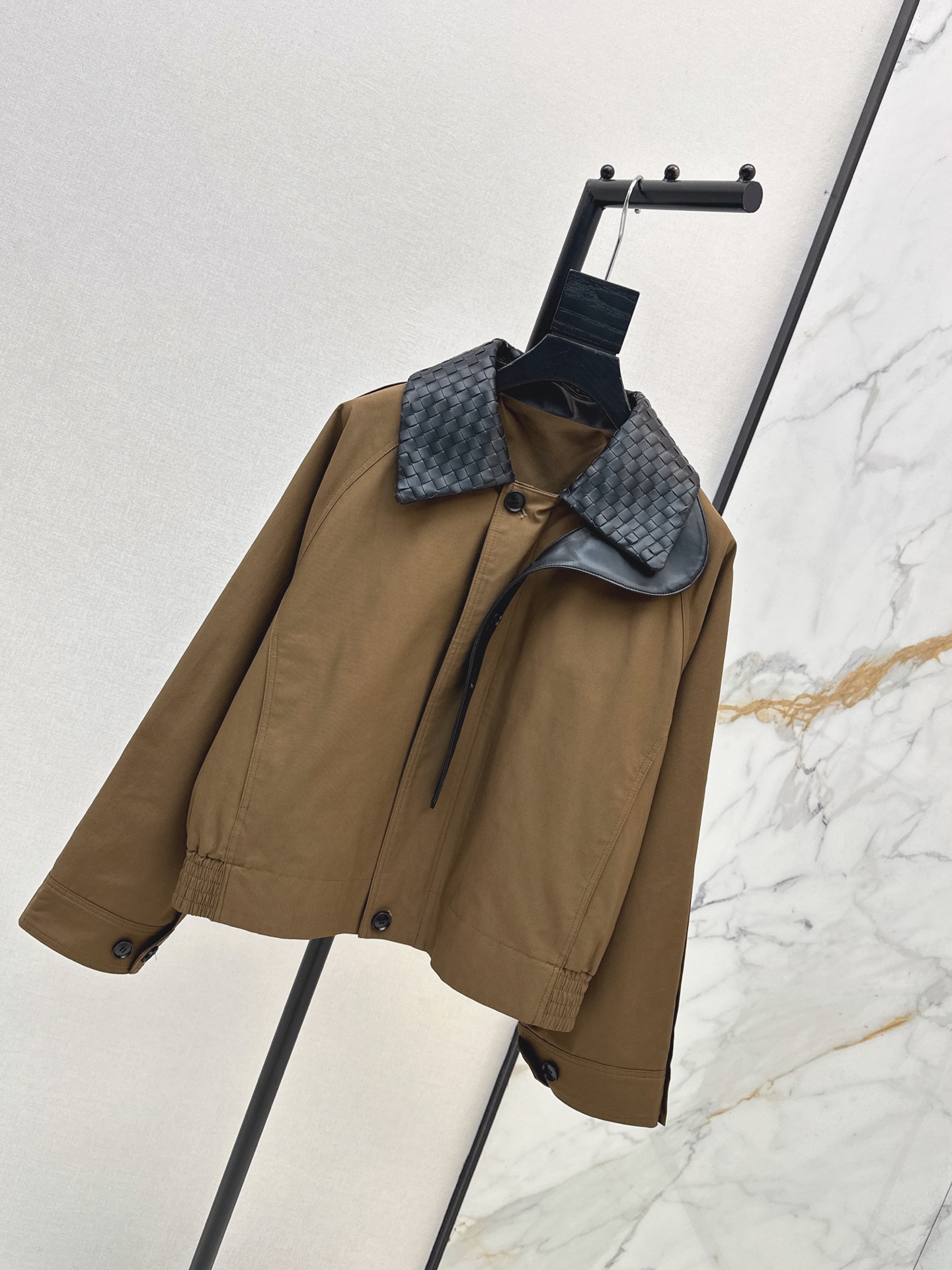 Bott 26ss woven neck jacket