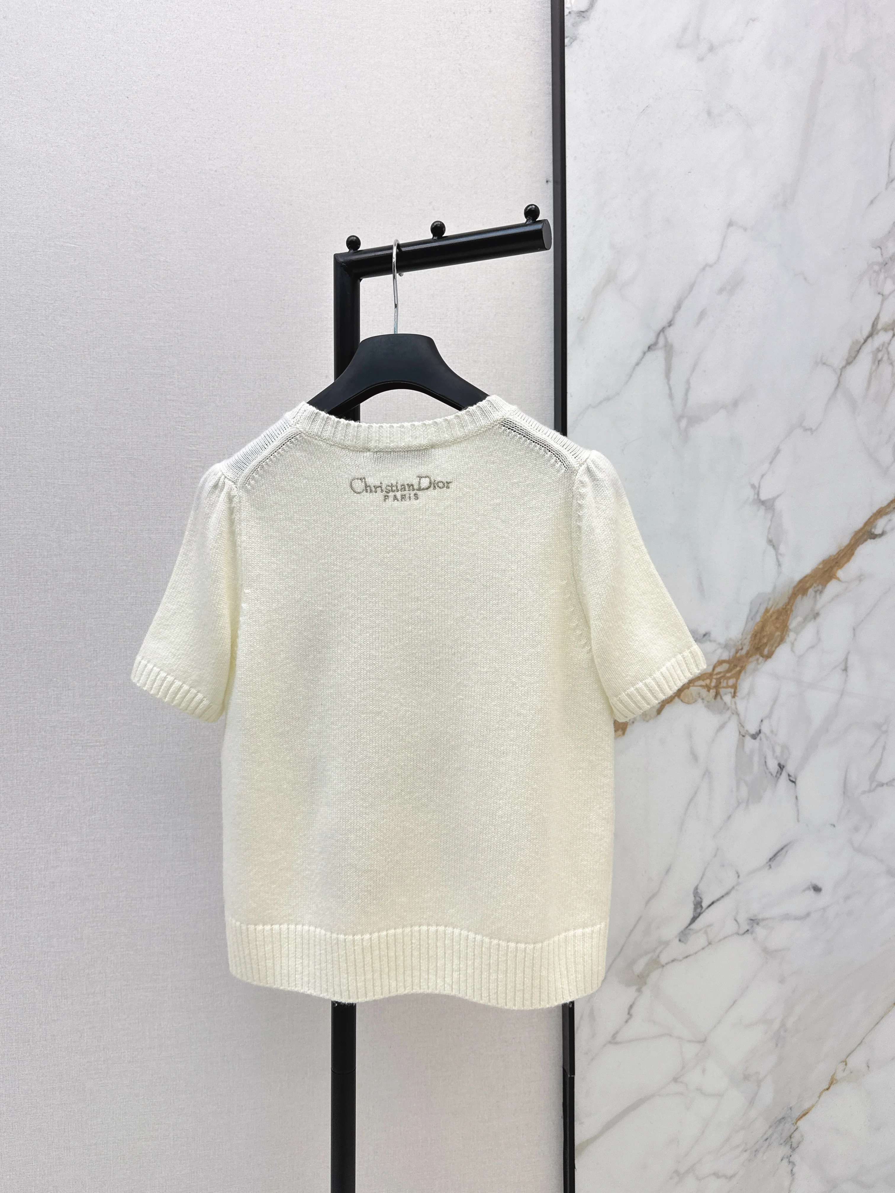 CD 26ss embroidery cashmere sweater