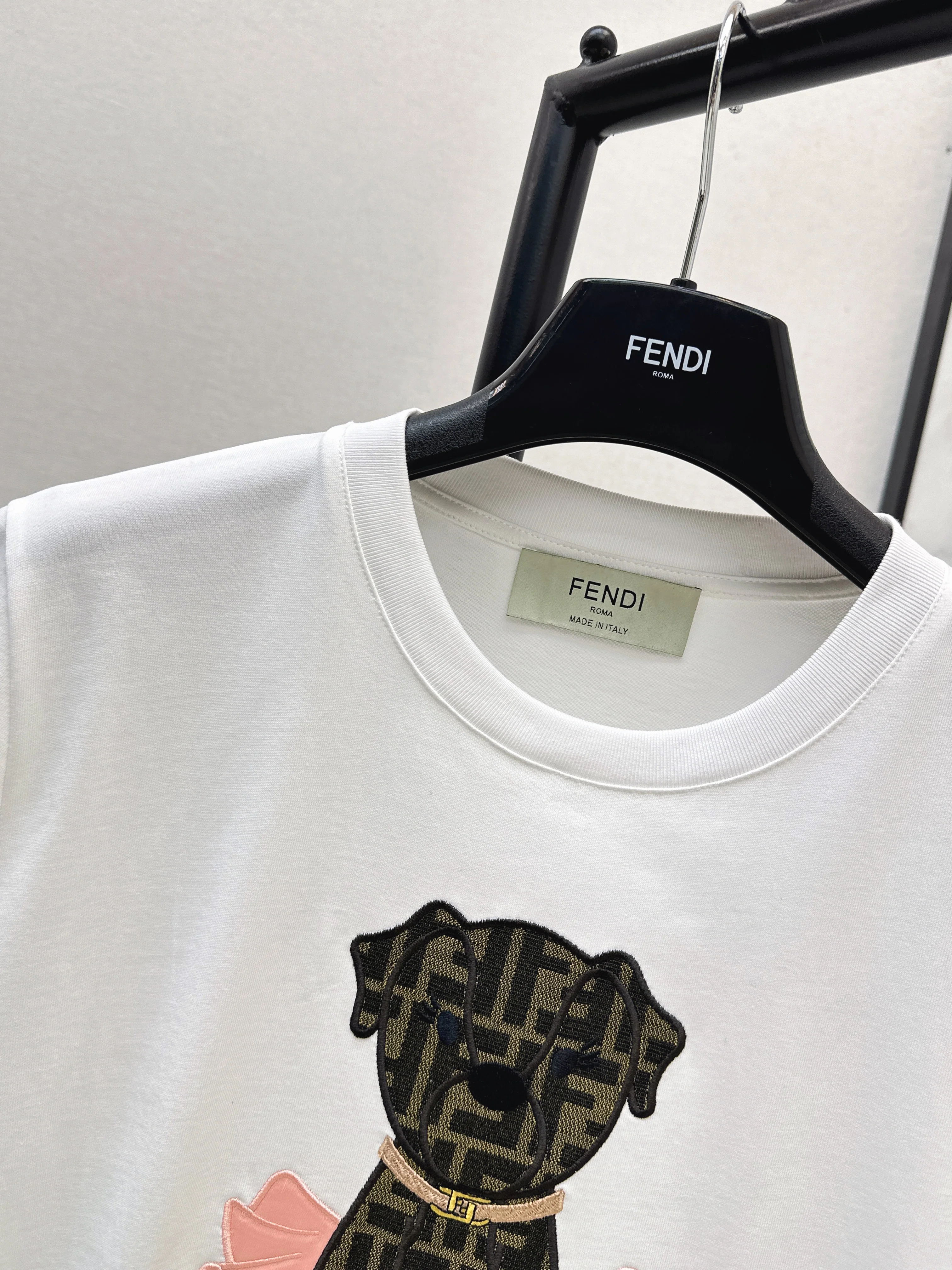 Fend 26ss embroidery t-shirts
