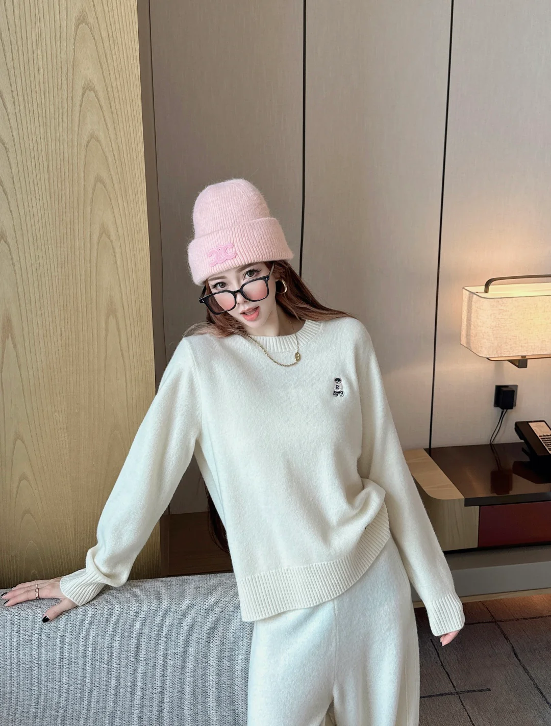 Ralp 25fw knit sweater pant set