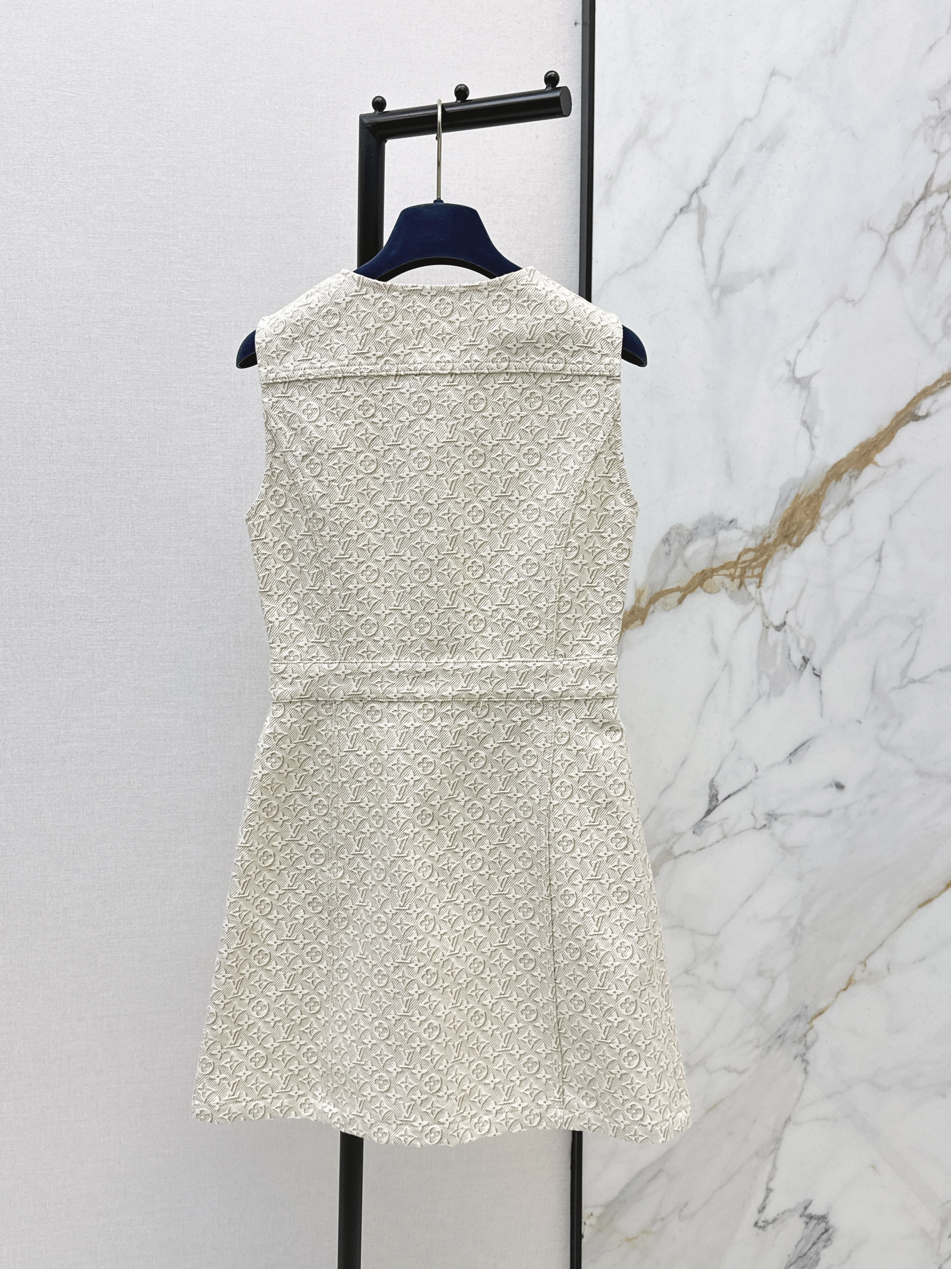 Loui 26ss jacquard denim dress