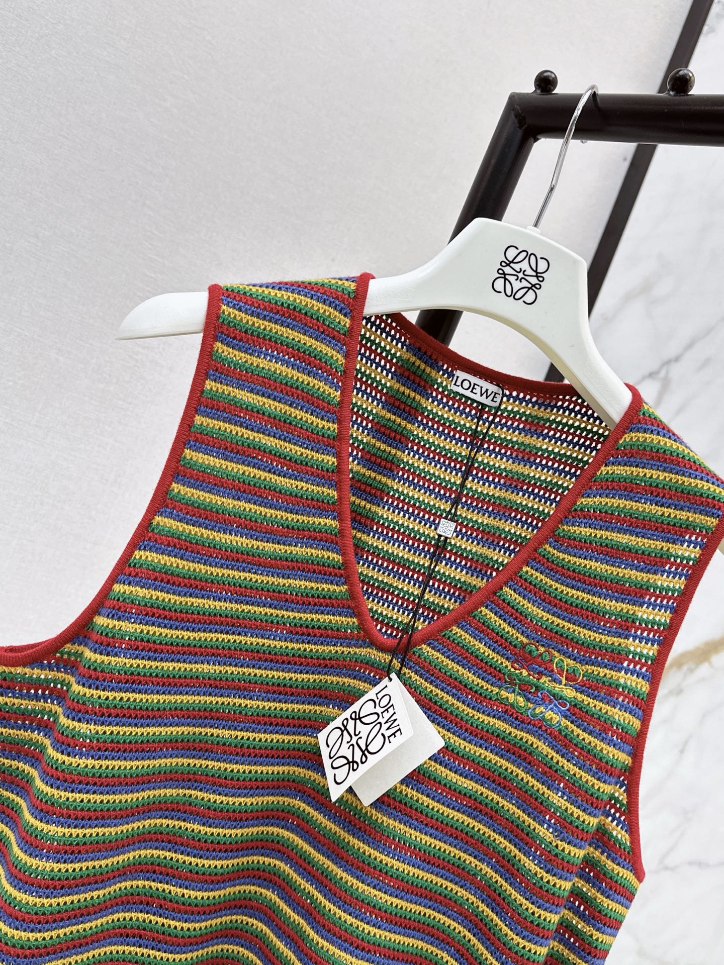 Loe 26ss sleeveless stripe vest