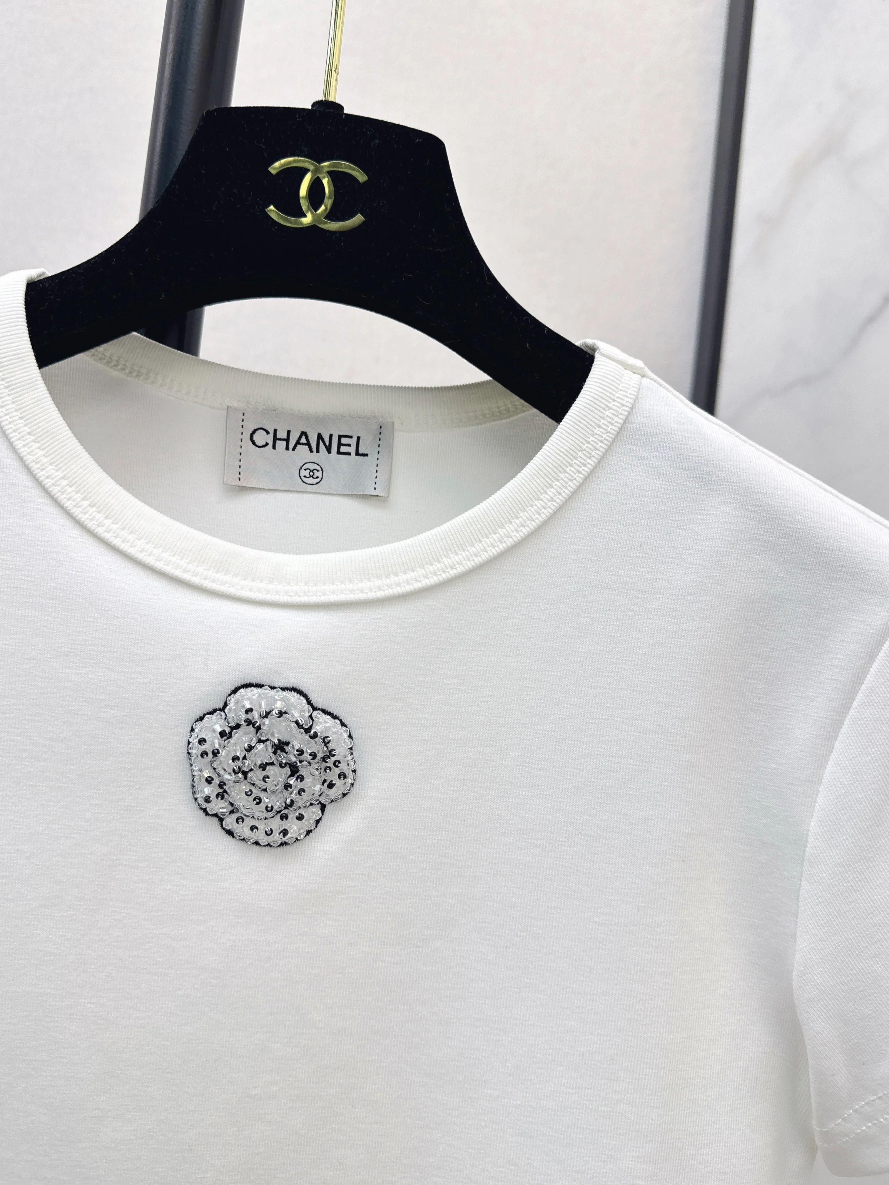 Chan 26ss beading t-shirts