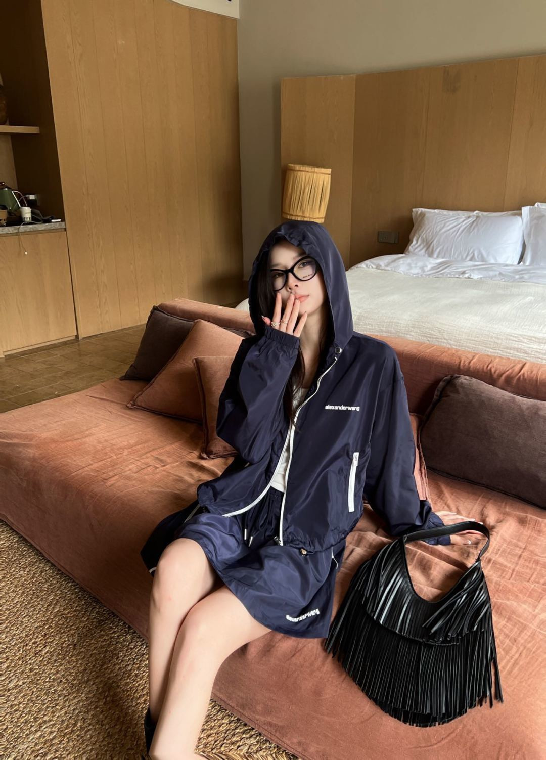 Alex 26ss hooded windbreaker set