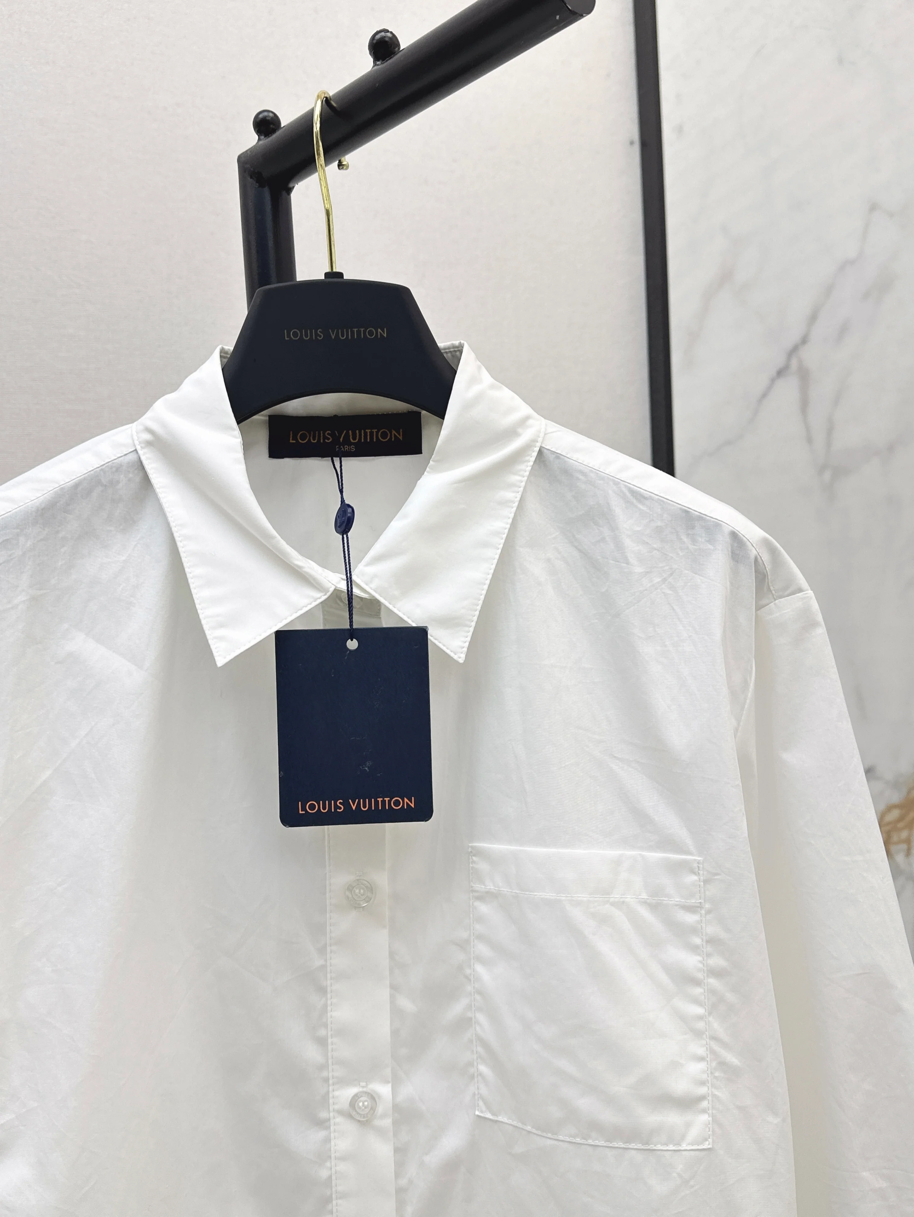 Louis 26ss lace trim shirts