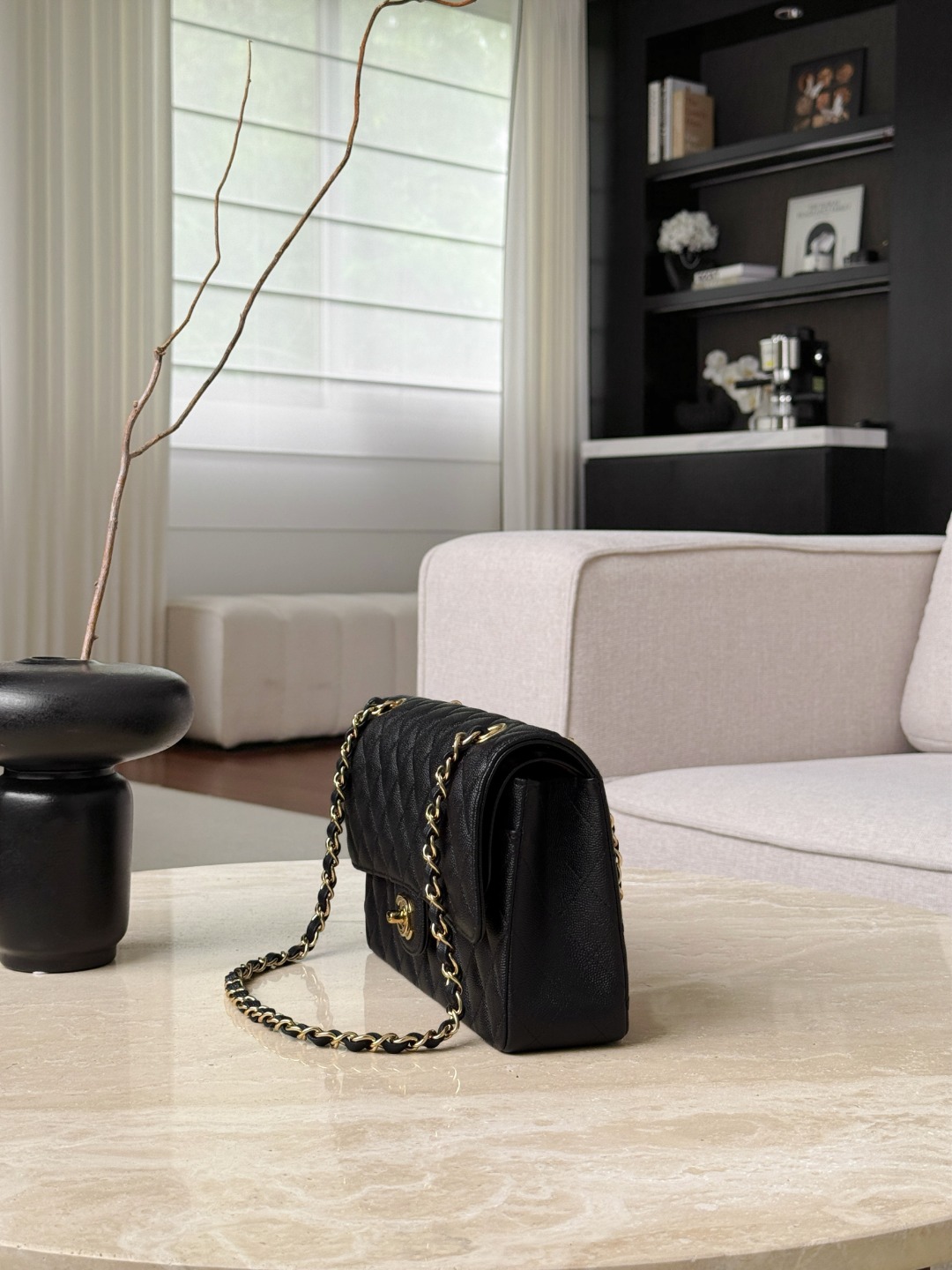 Chan 26s cf25 chain shoulder bag