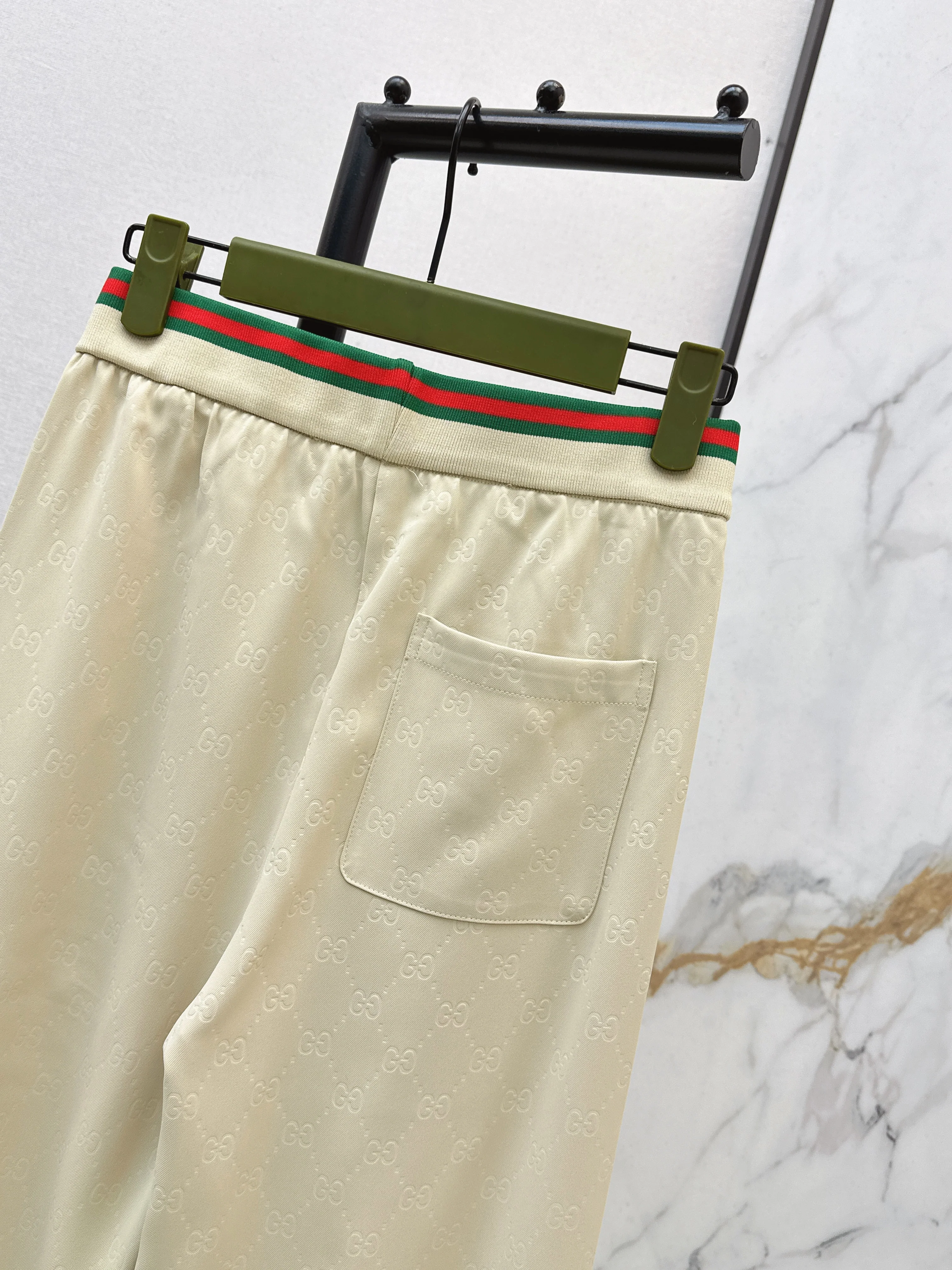 Gucc 26ss print wide-leg pants