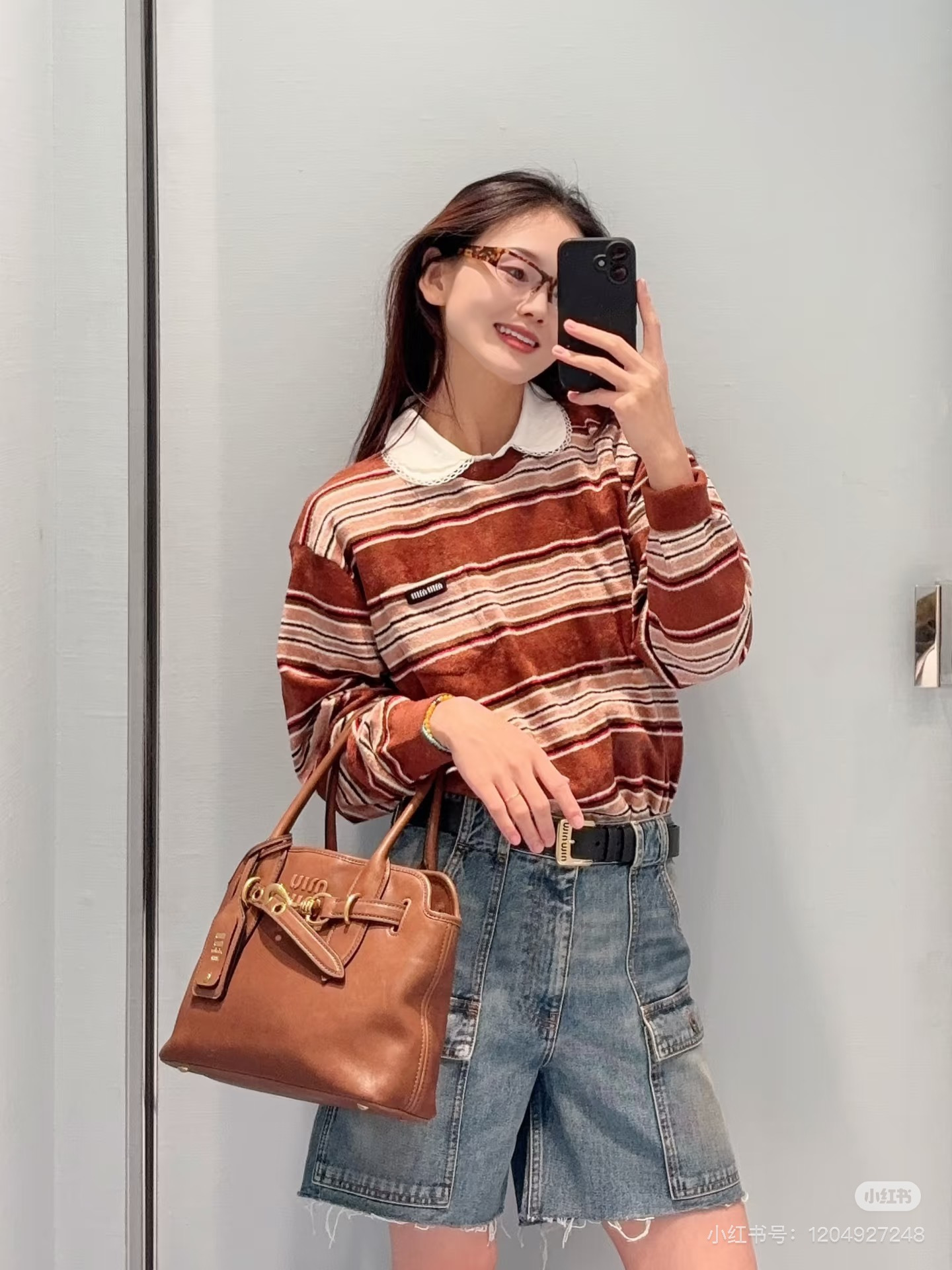 Miu 26ss stripe sweater