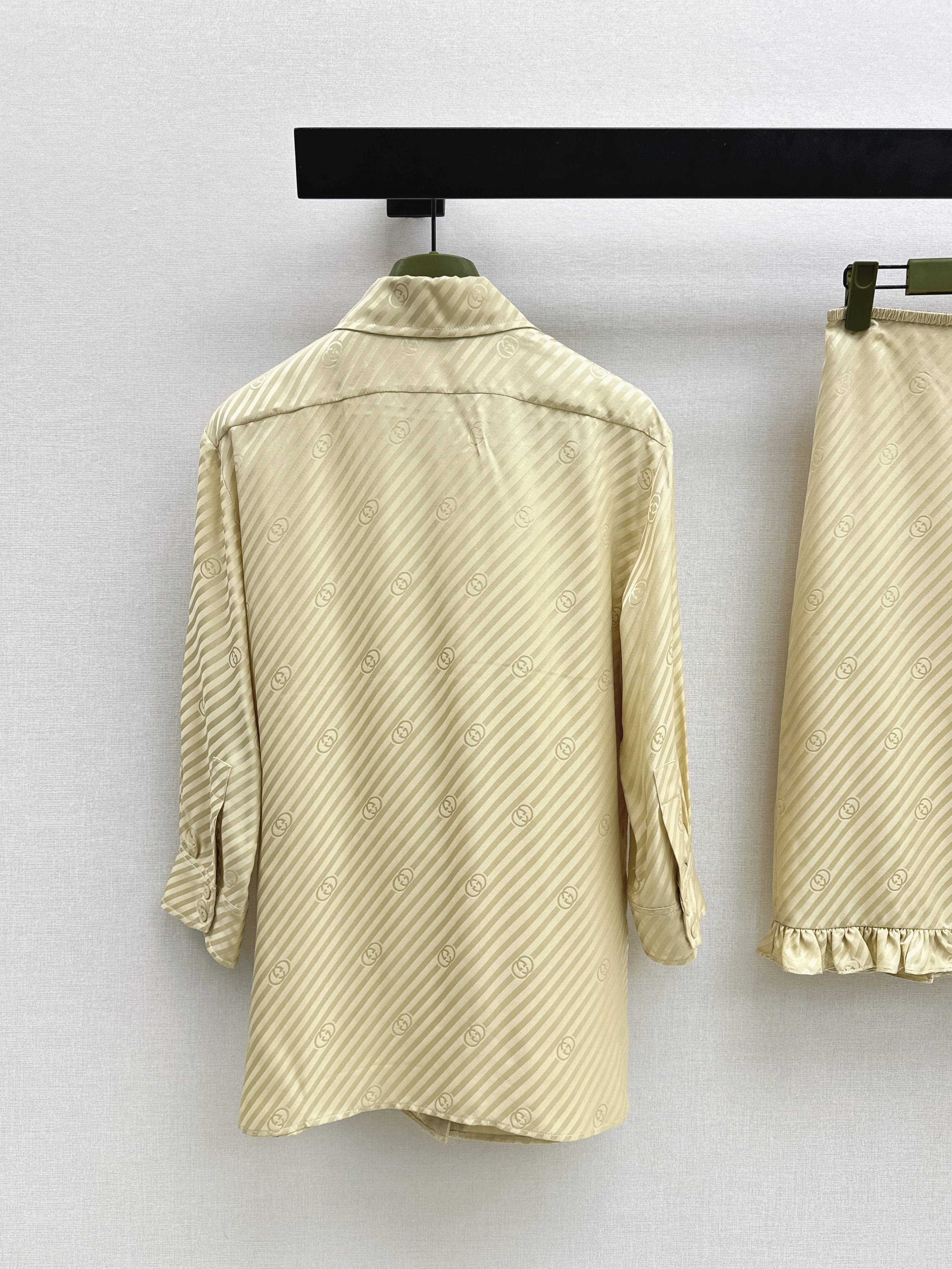 Guc 26ss jacquard silk shirts