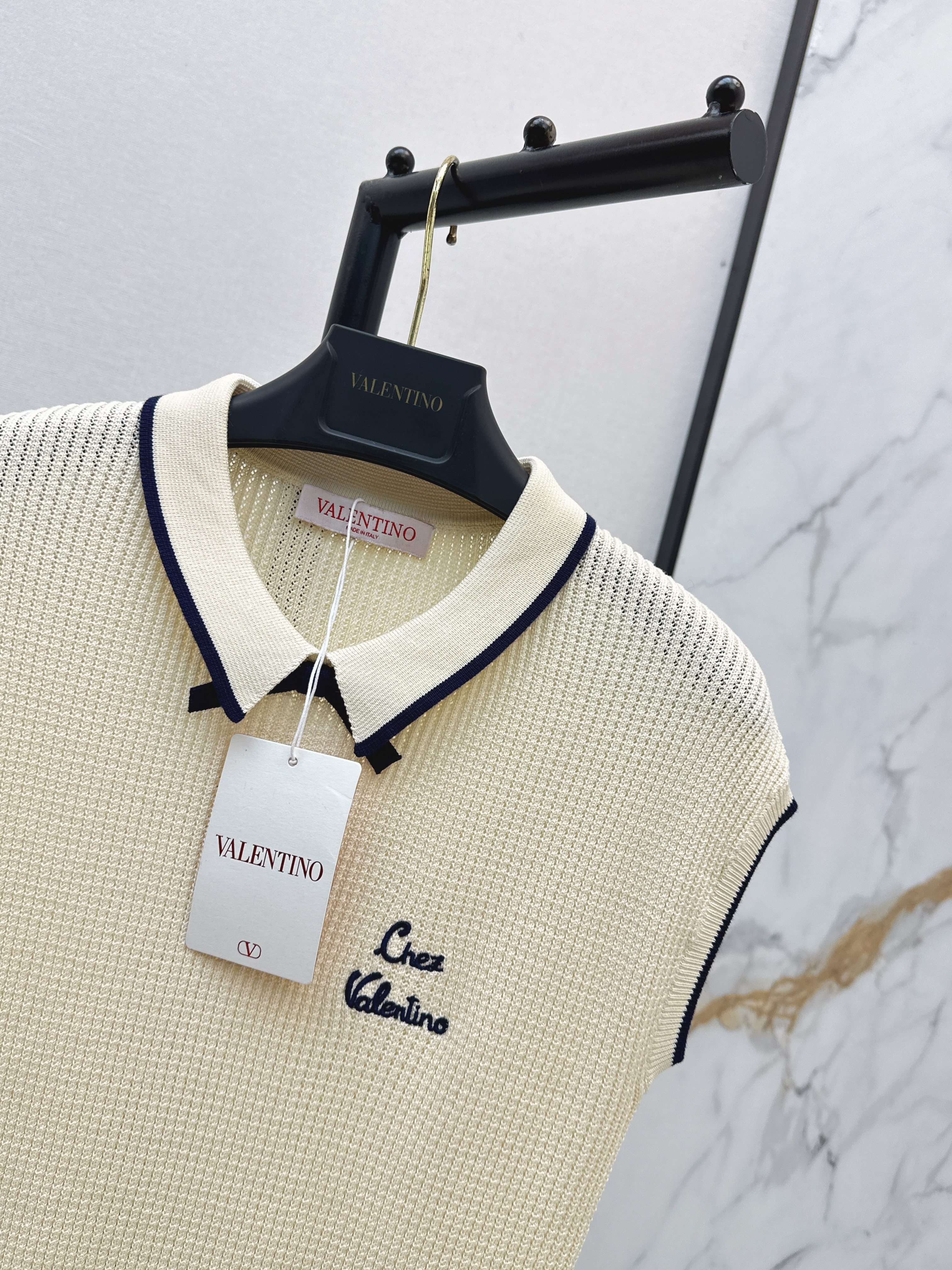 Valen 26ss bow knit vest