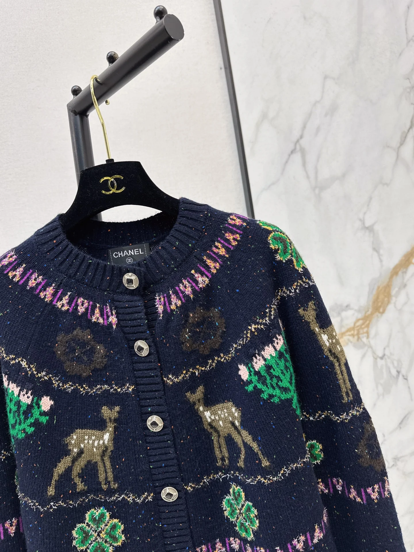 Chan 25fw christmas cardigan