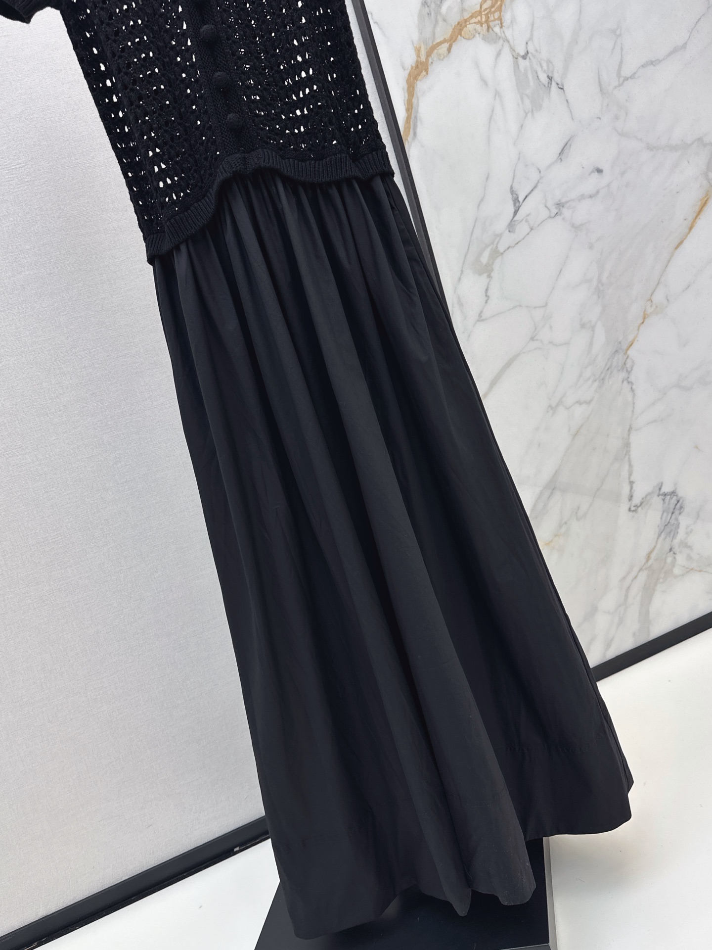Ralp 26ss hollow knit contract dress