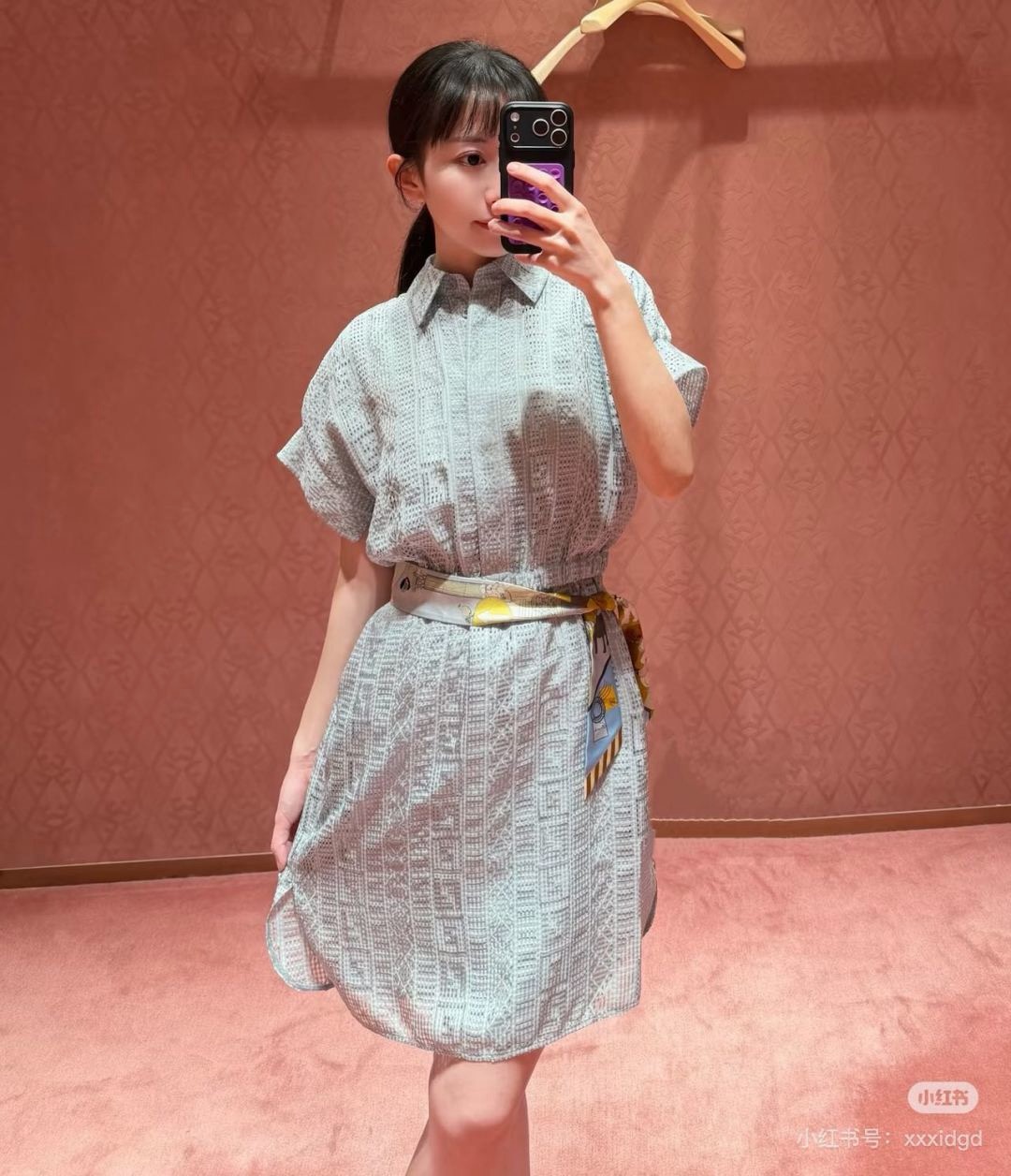 Fen 26ss hollow dress