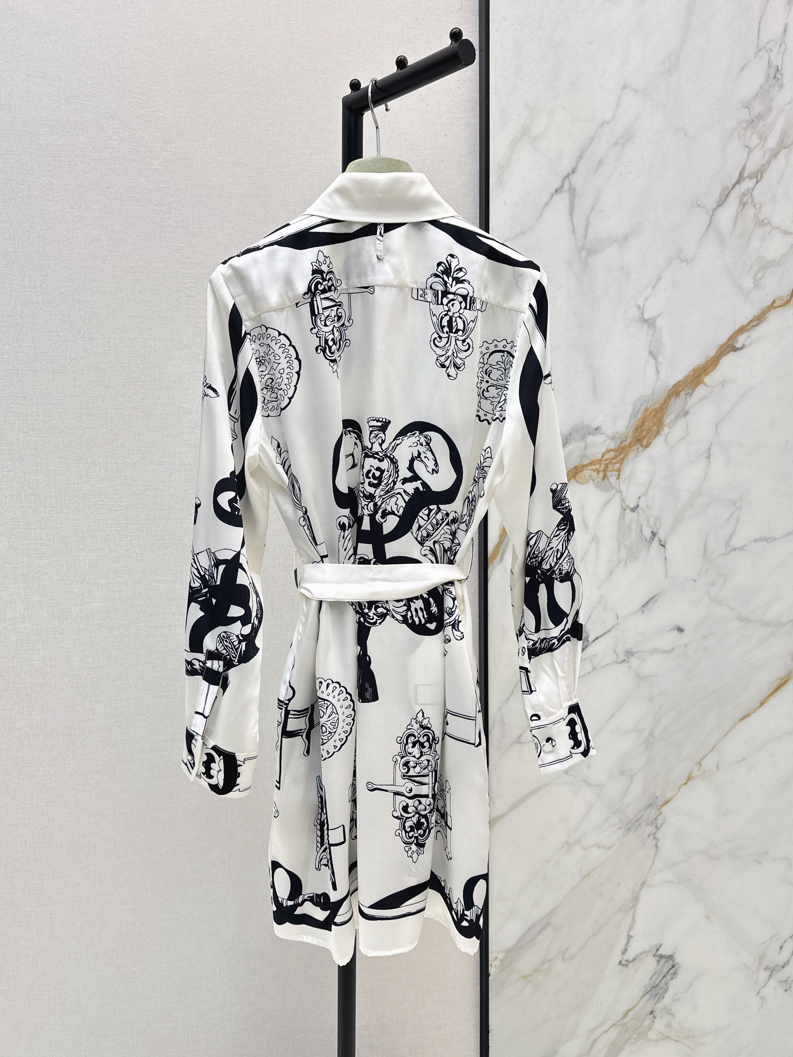 Her 26ss print silk dress