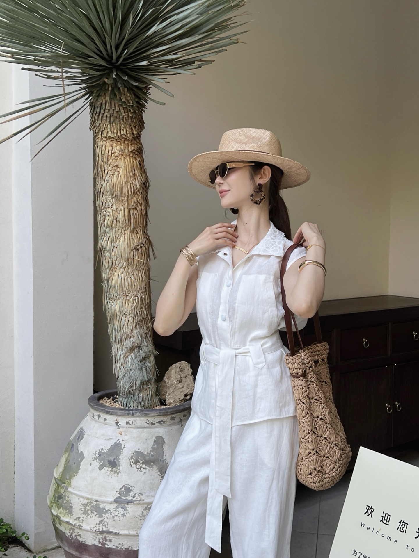 Brun 26ss embroidery shirt