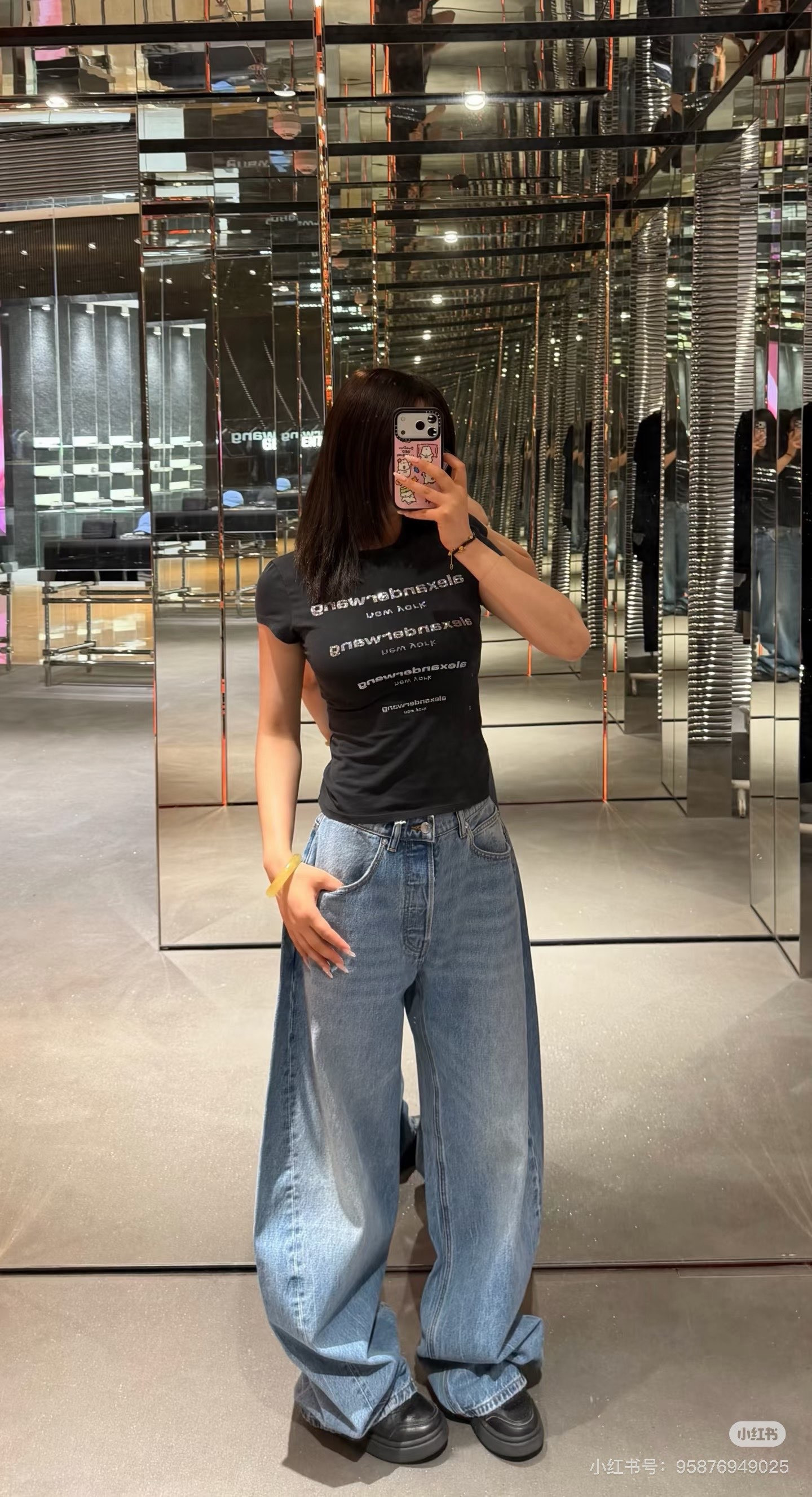 Alex 26ss rhinestone t-shirt