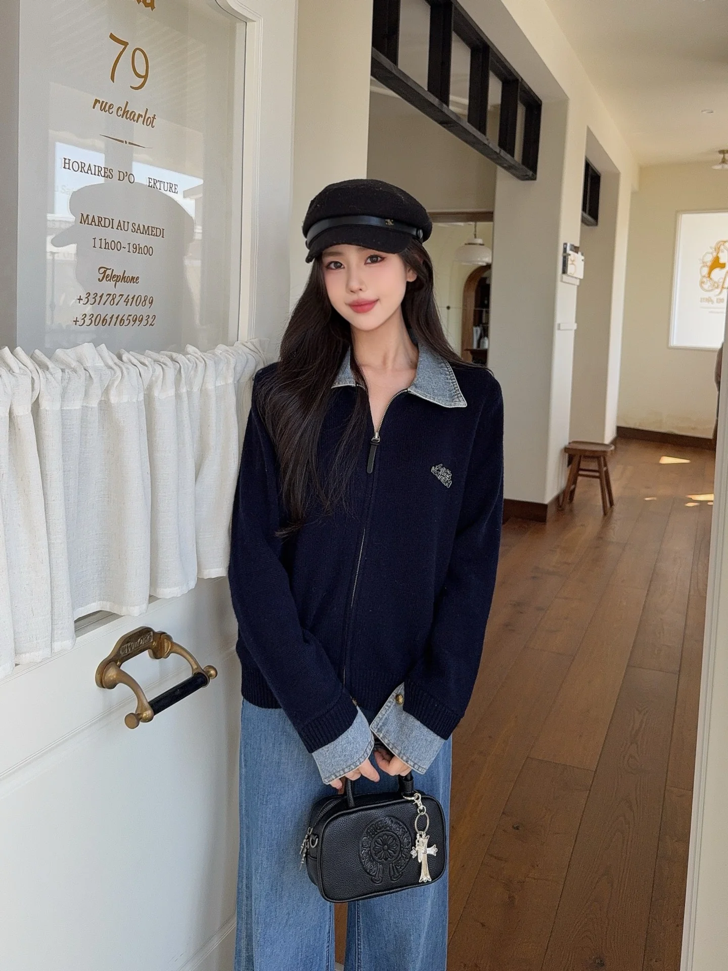 Loui 25fw polo cardigan