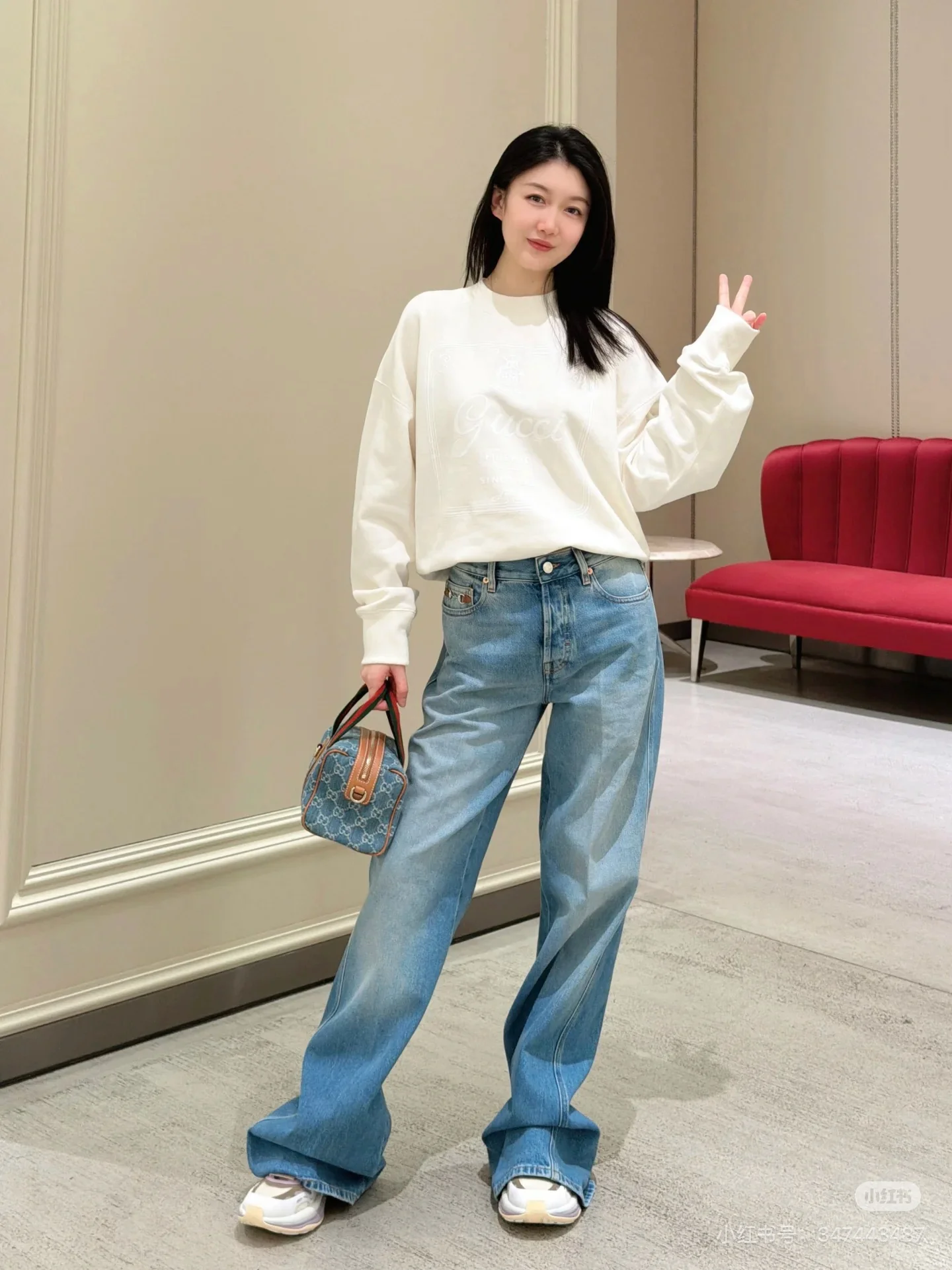 Gucc 26ss  print sweater