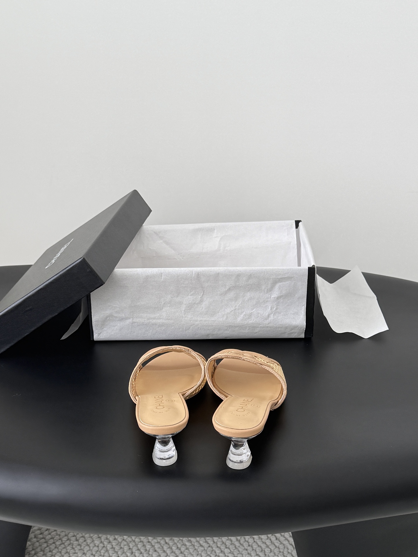 Chan 26P mesh mule sandals
