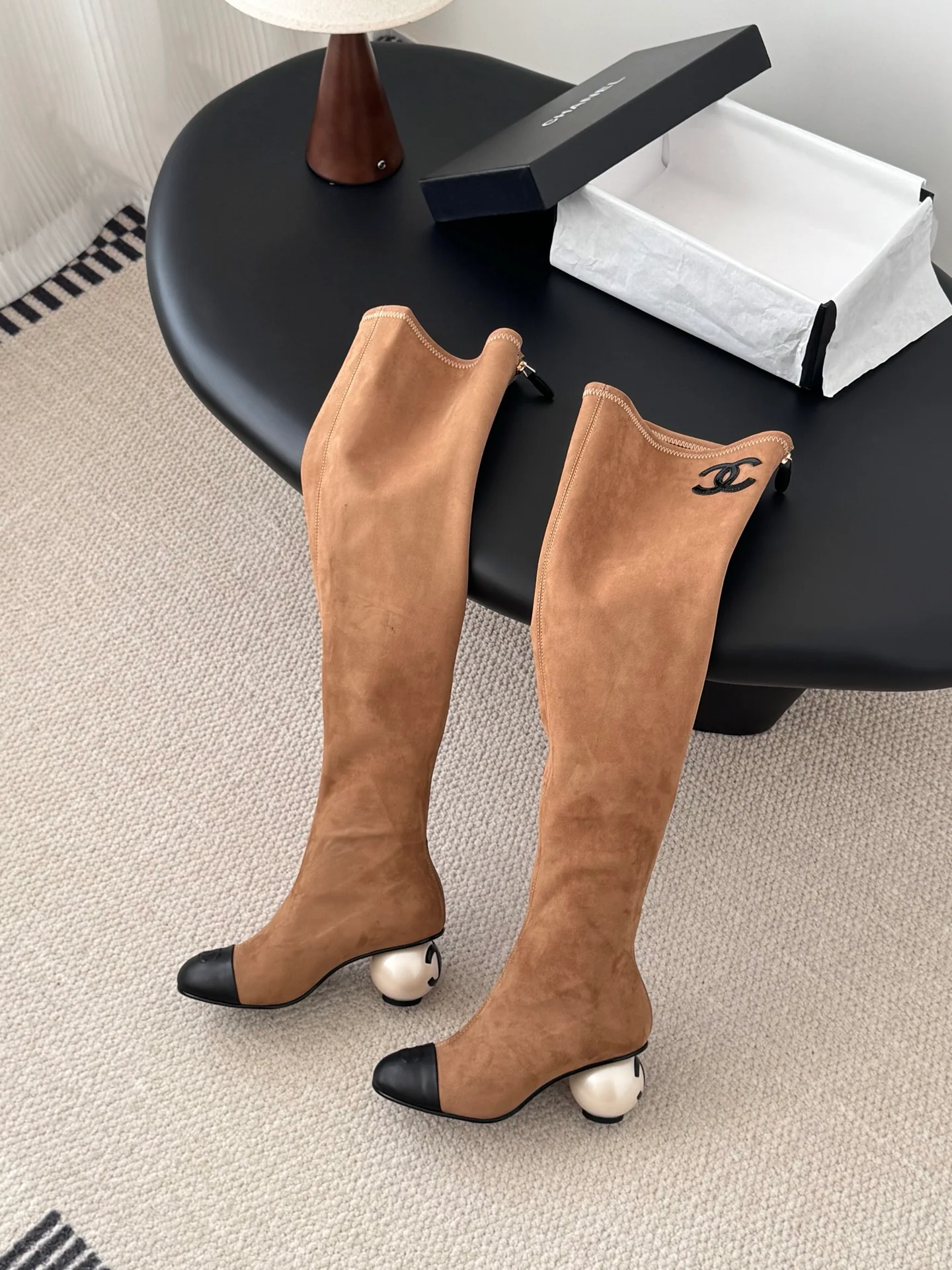 Chan 25fw over the knee boots