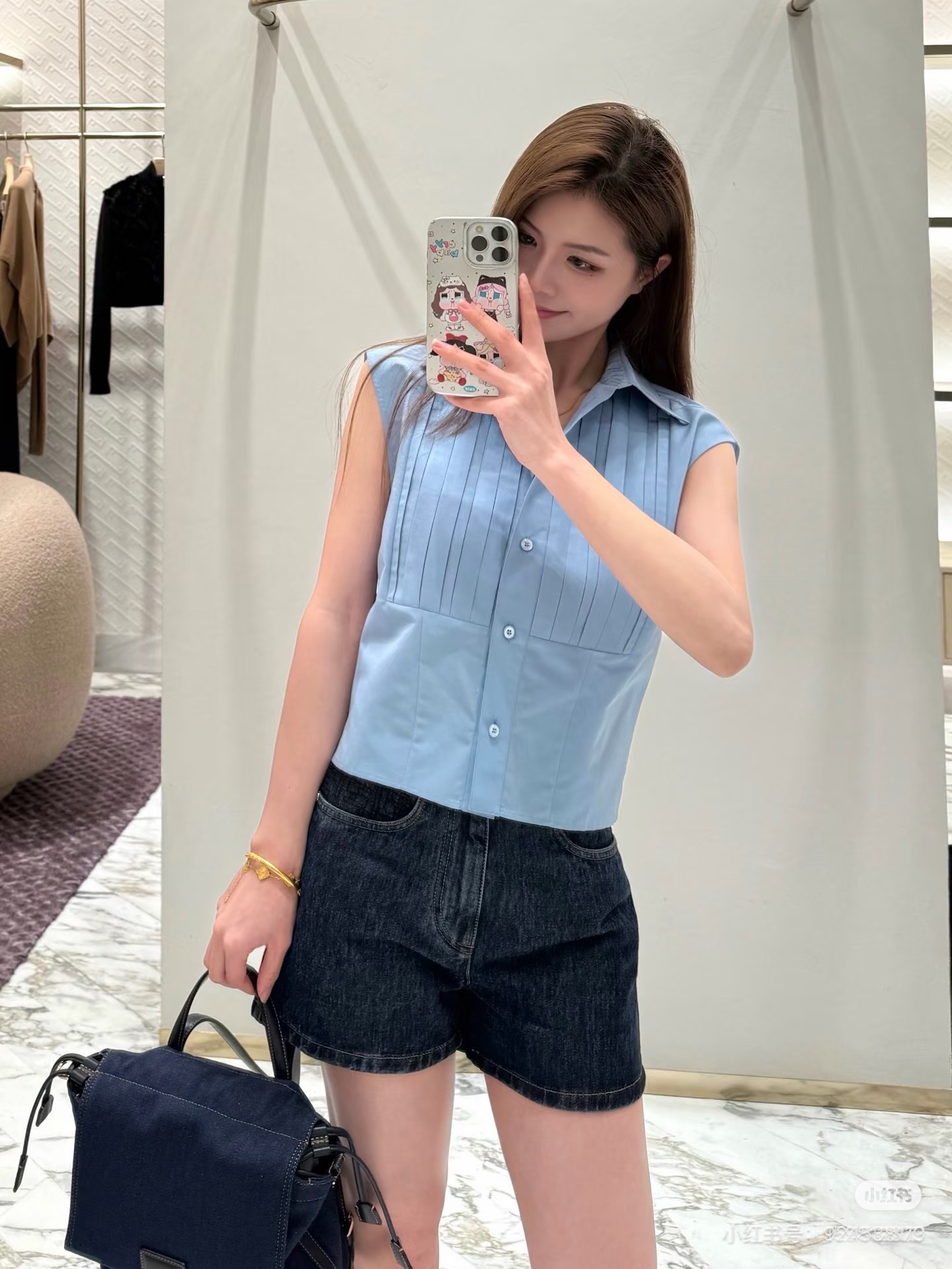 Fen 26ss sleeveless shirt