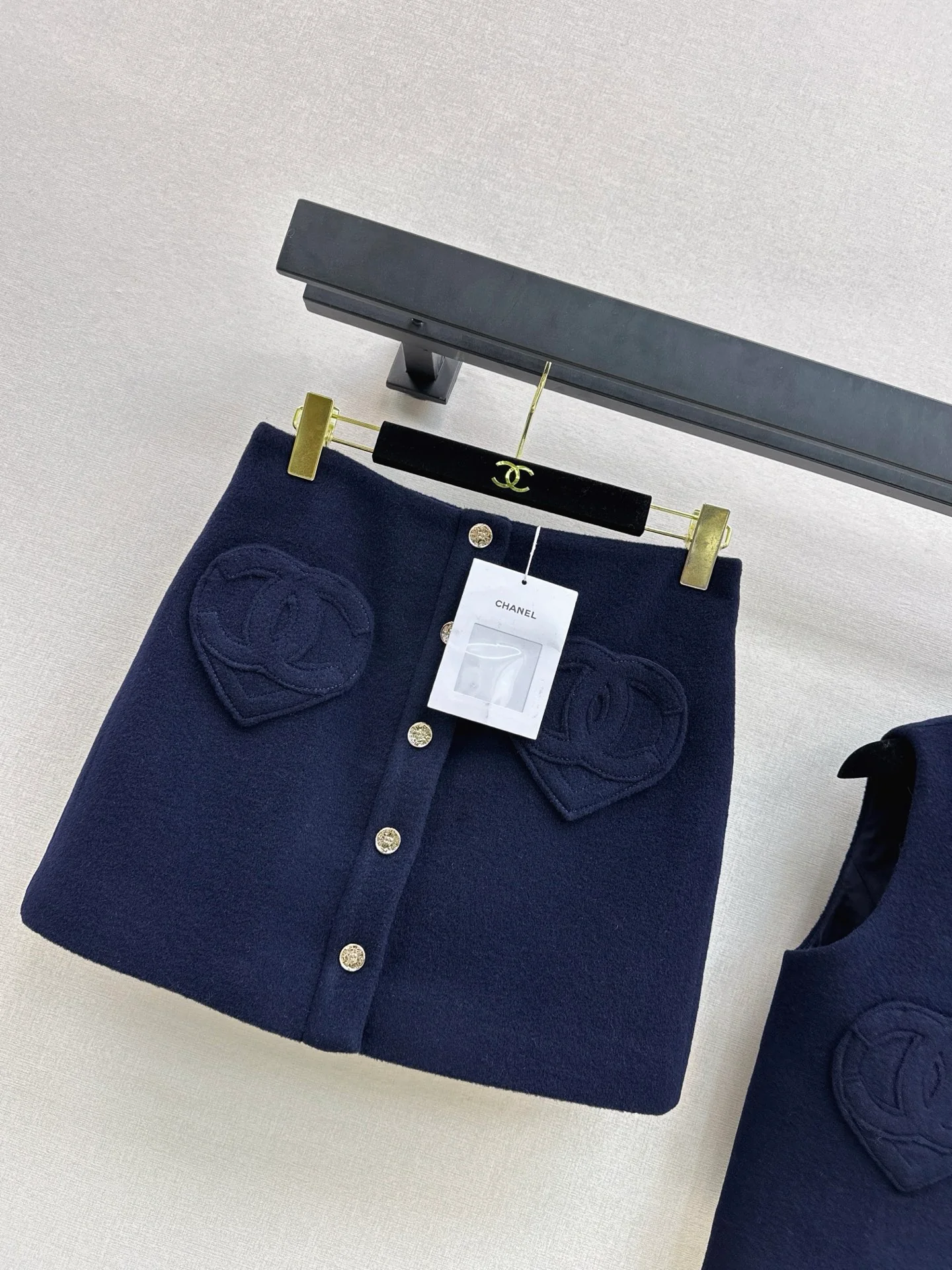 Chan 25fw woolen skirt