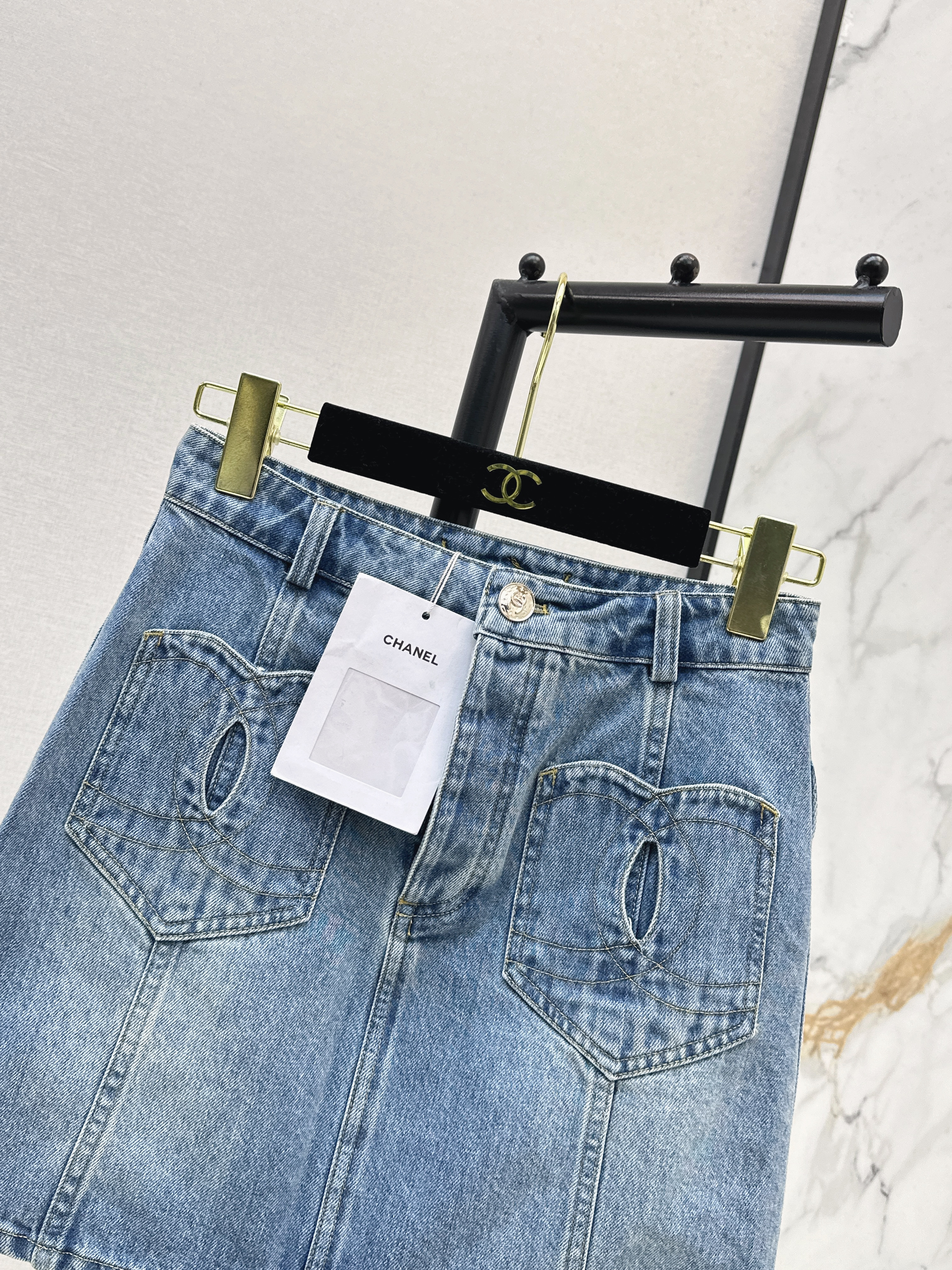 Chan 26ss denim skirt