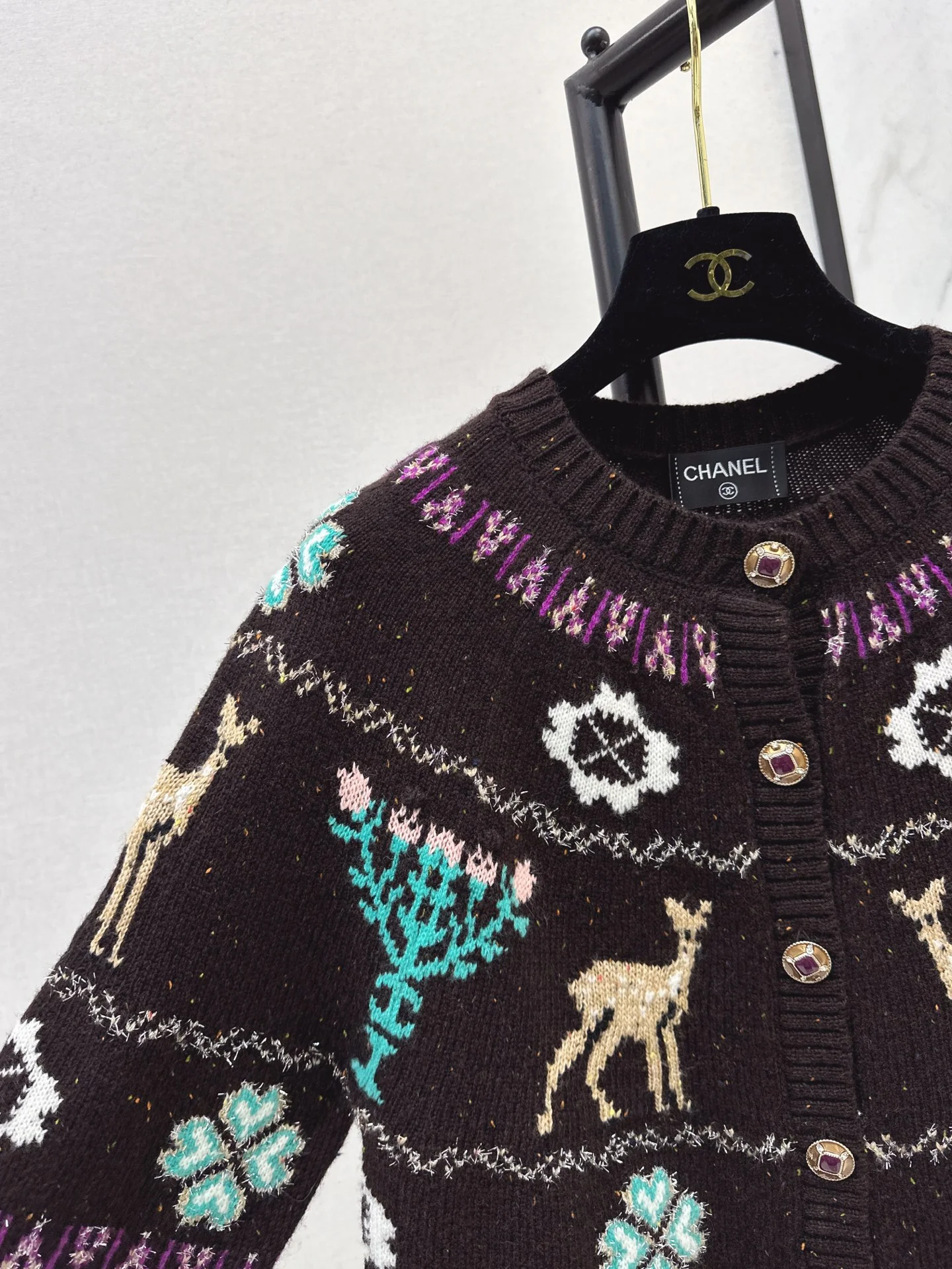 Chan 25fw christmas cardigan