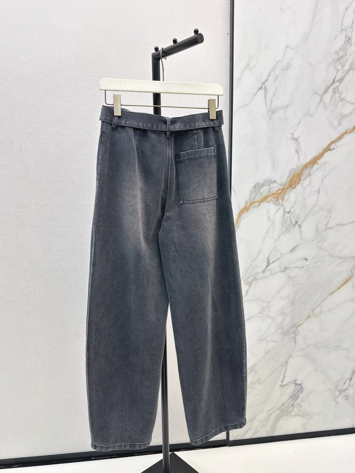 Loe 26ss wide-leg denim pants