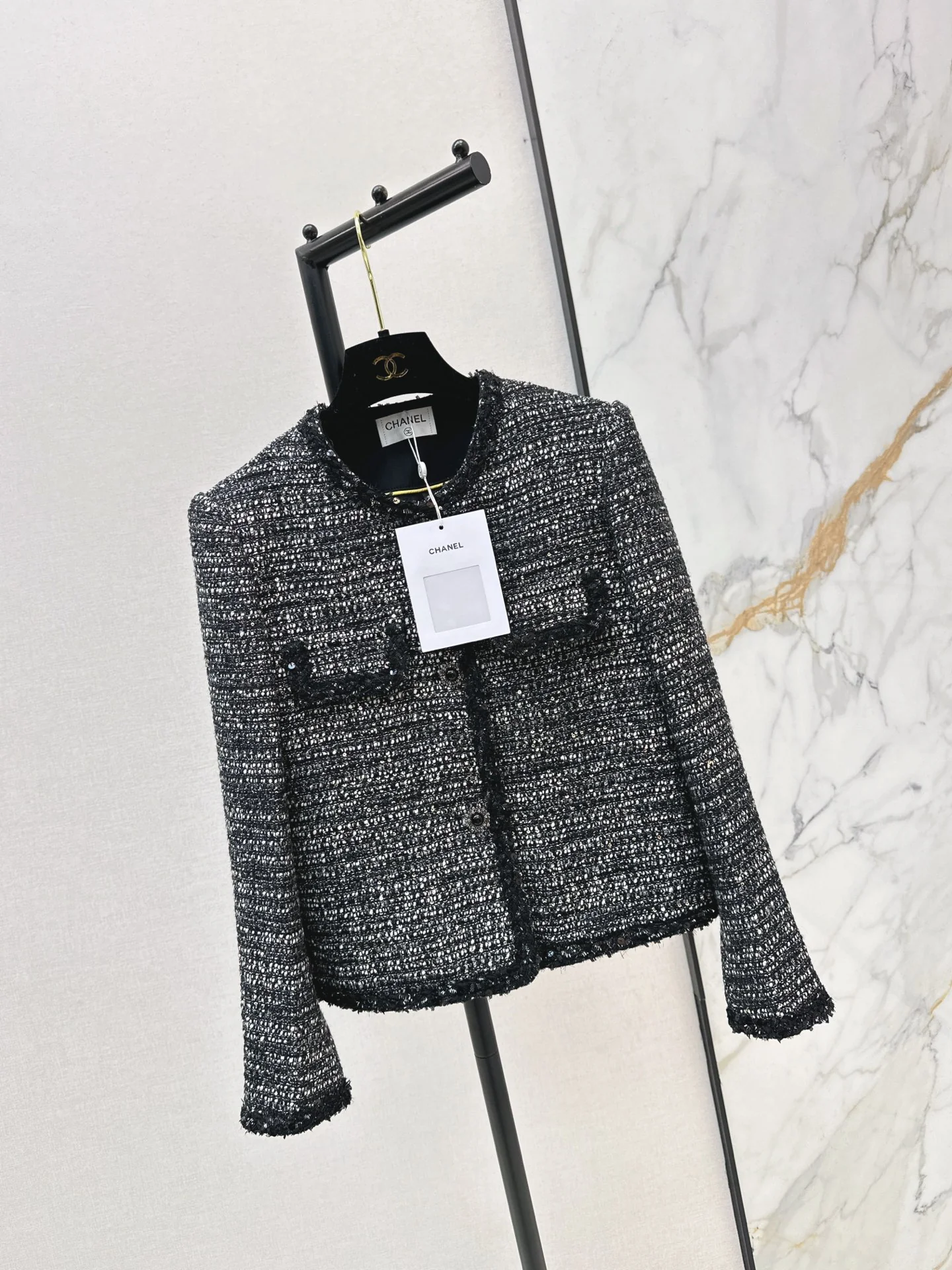 Chan 25fw woven tweed jacket