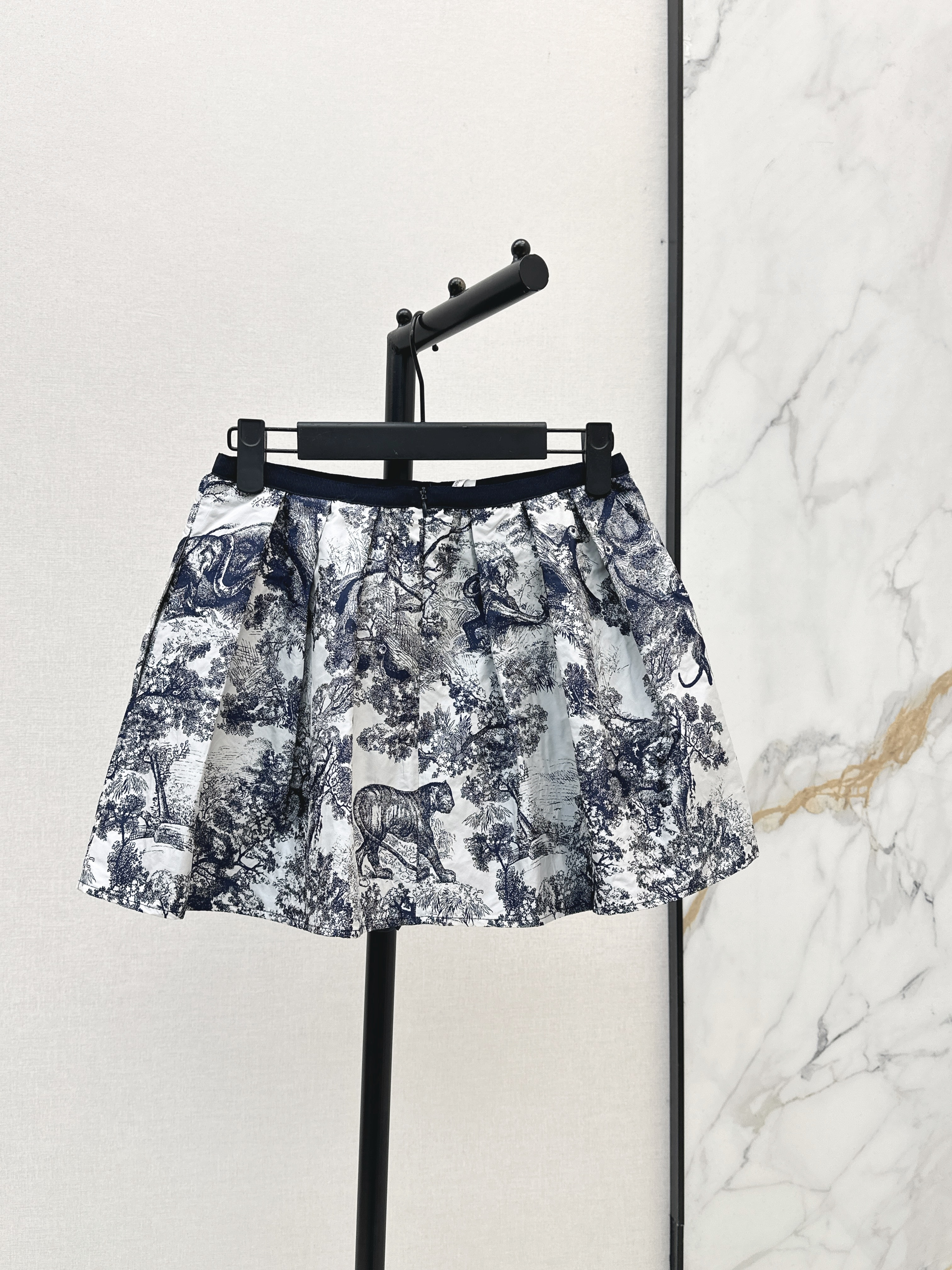 CD 26ss print A-line skirt