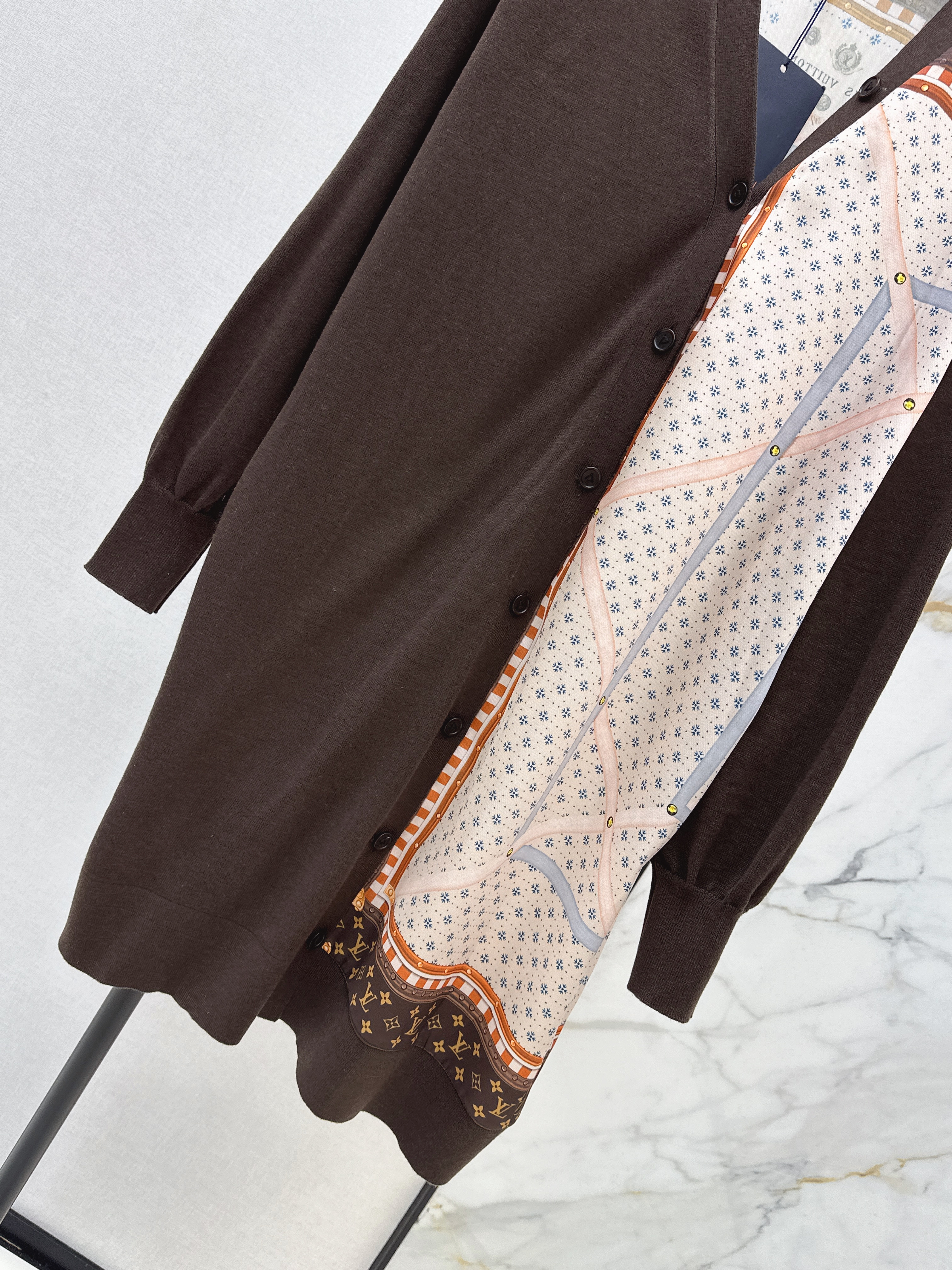 Loui 26ss print contract knitwear