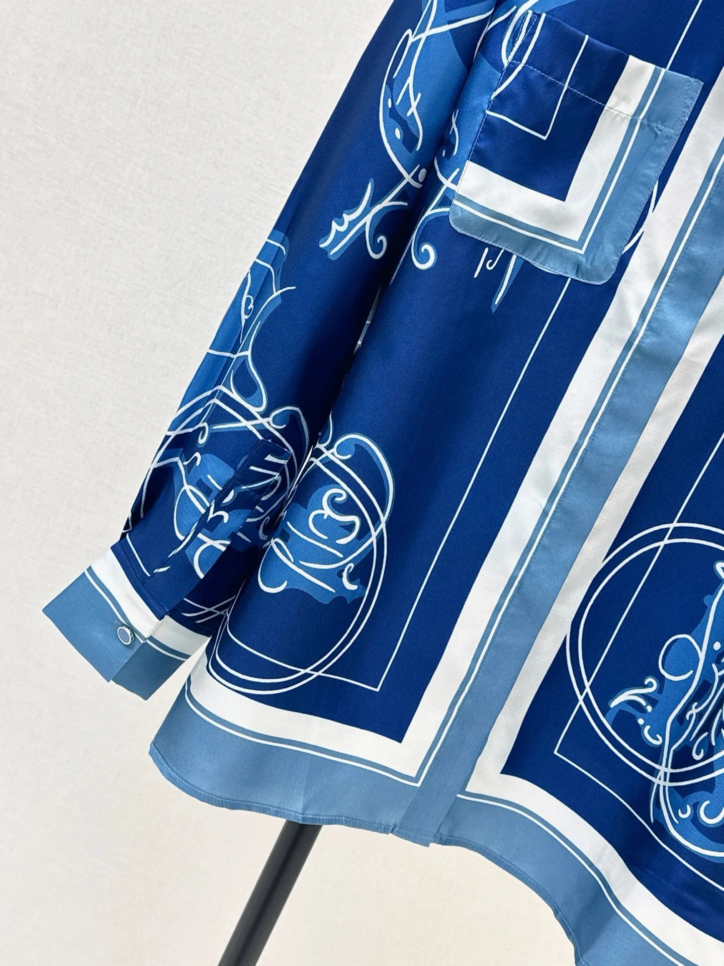 Herm 26ss print silk shirts