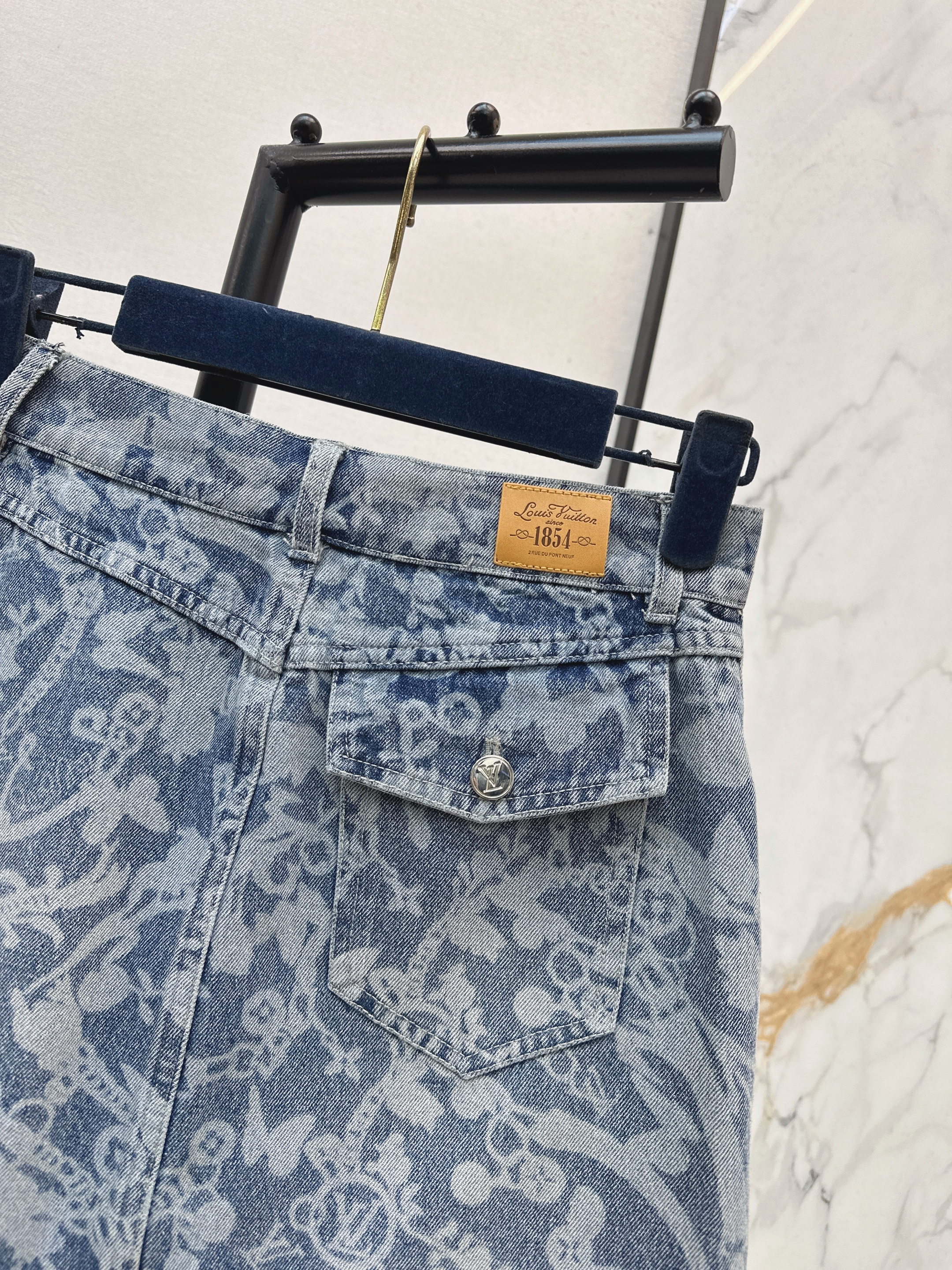 Loui 26ss denim skirt