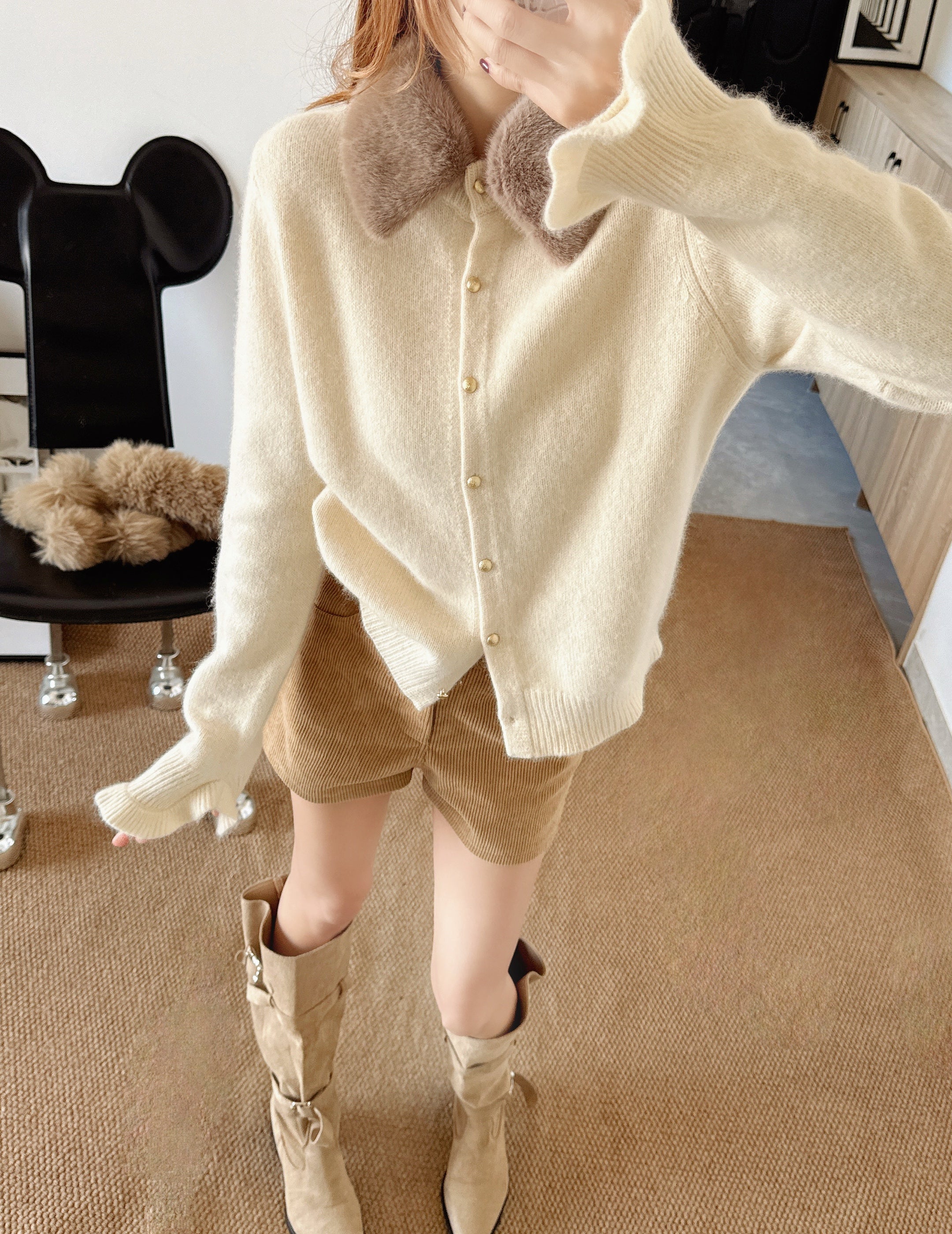 Miu 26ss wool cardigan