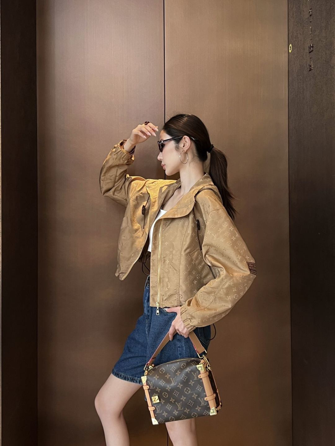 Loui 26ss jacquard hooded jacket